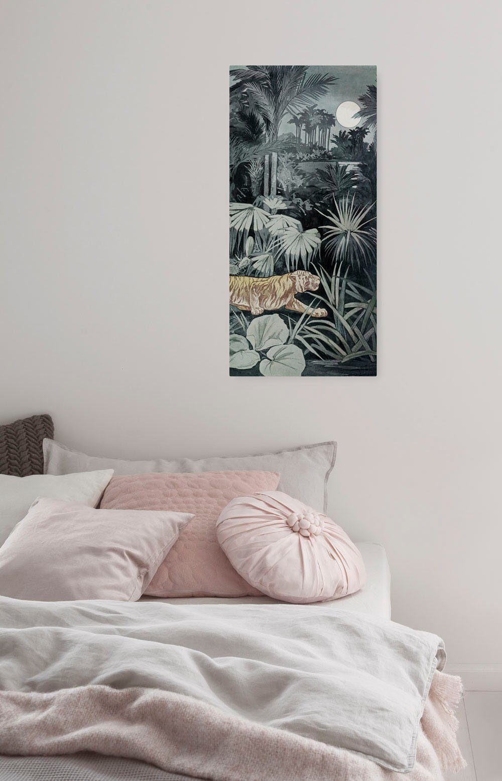 Komar Artprint op linnen Kruipende Tijger - Afmeting 40 x 90 cm (1 stuk)