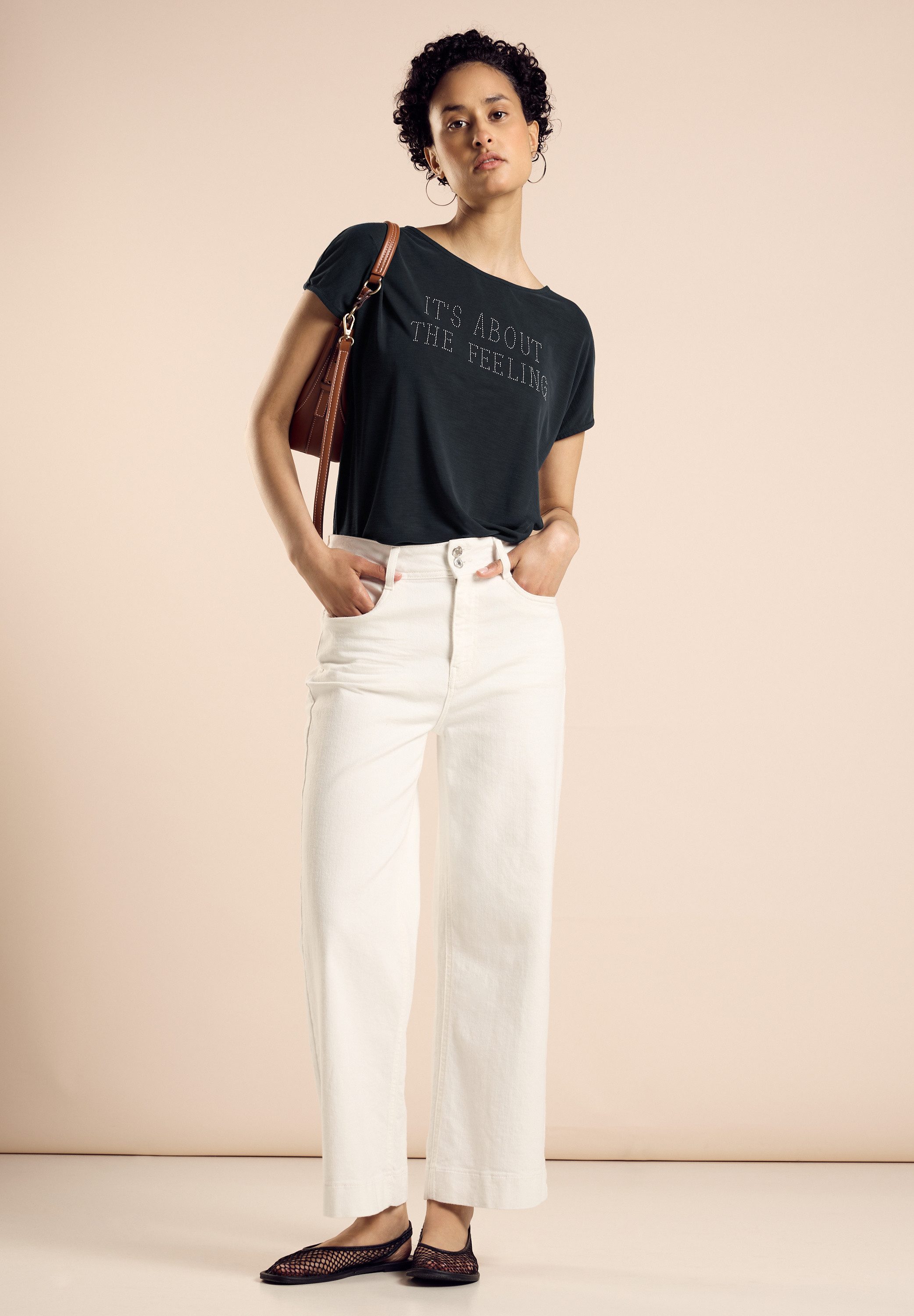 STREET ONE Shirttop met belettering