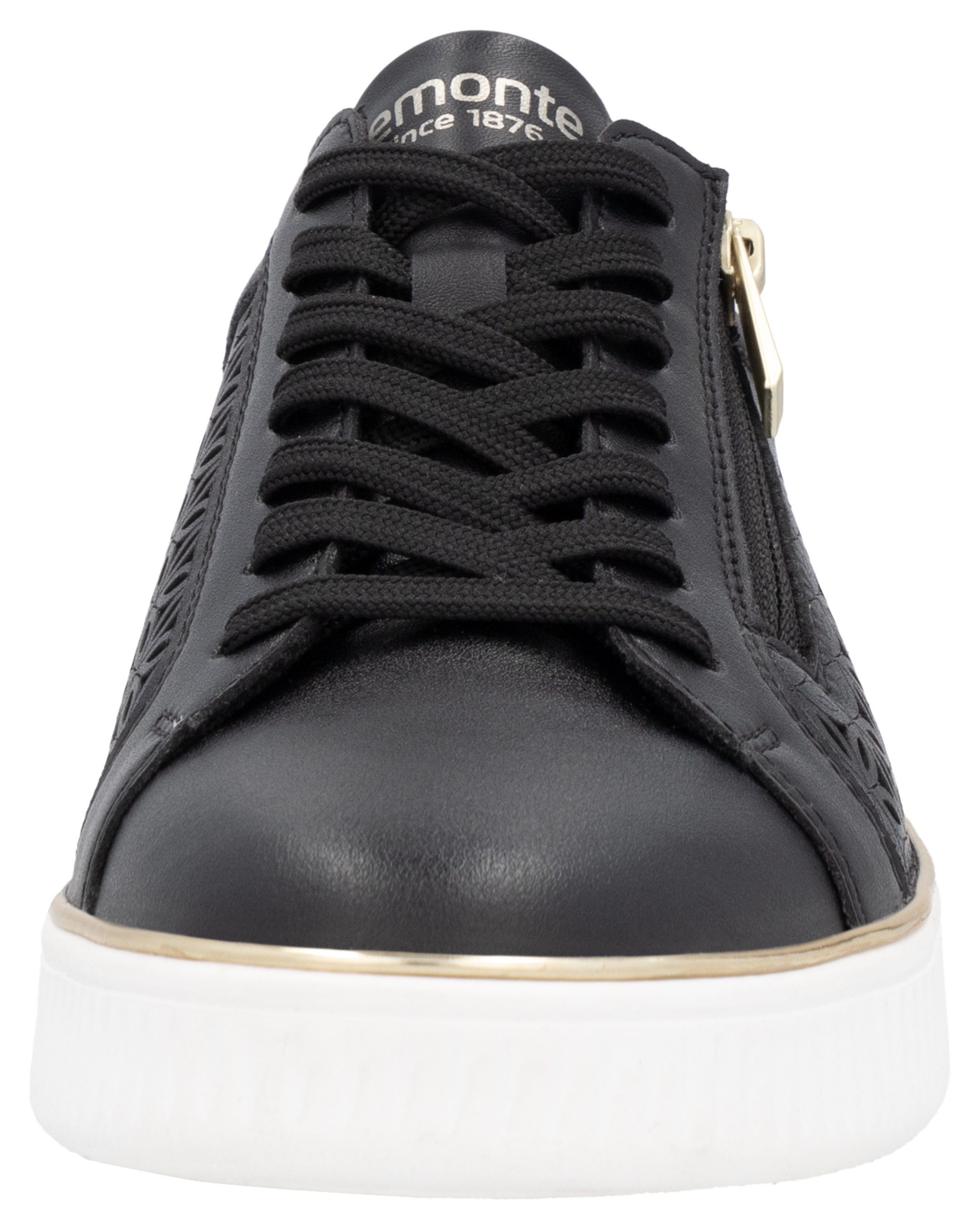 Remonte Plateausneakers , vrijetijdsschoen, veterschoen, lage schoen met perforatie