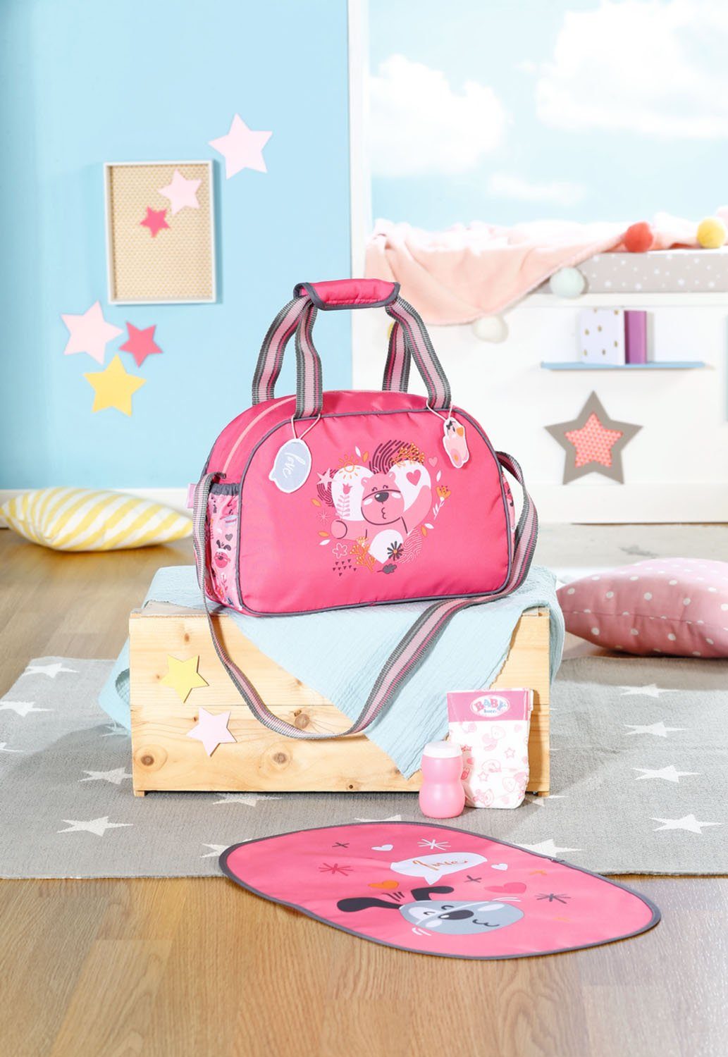 Baby Born Luiertas voor poppen Met aankleedkussen