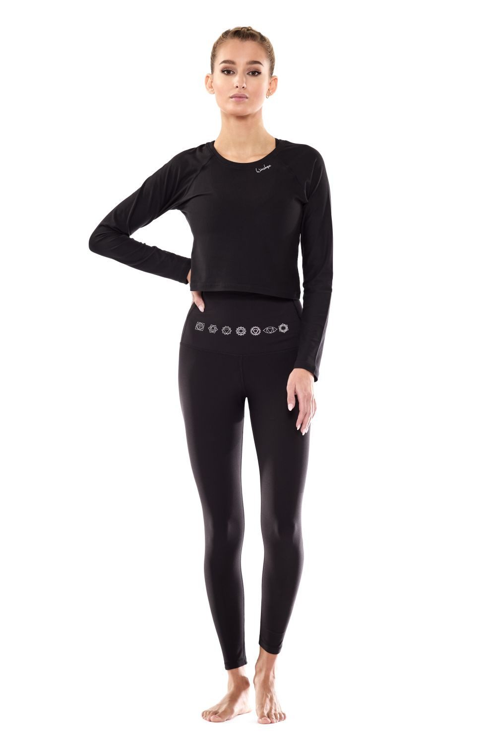 Winshape Legging HWL112C-zilverkleurige 7 chakra's Corrigerend effect door highwaist-band