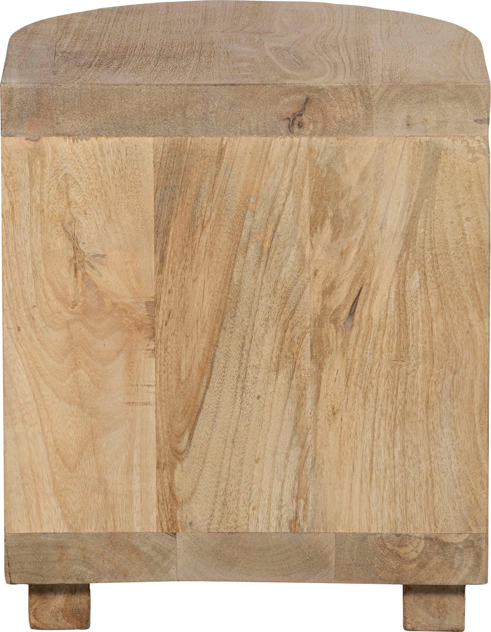 WOOOD Bijzettafel Milan van mango-hout, h 42 cm x b 36 cm
