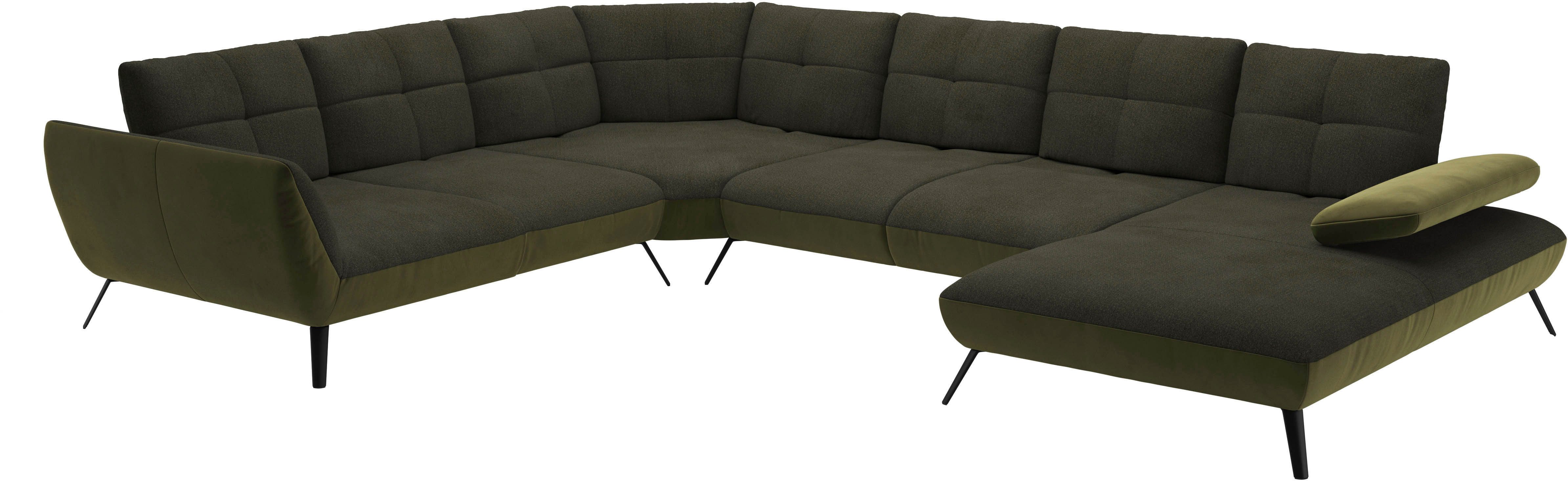Places of Style Zithoek Mikado U-vorm incl. zitdiepteverstelling en armleuningverstelling