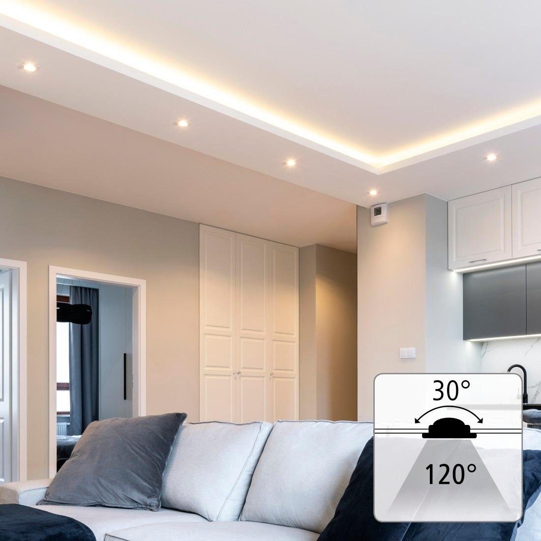 Hama Slimme ledlamp Wifi led inbouwspot, 5W, spraakbesturing, app-besturing, verstelbaar