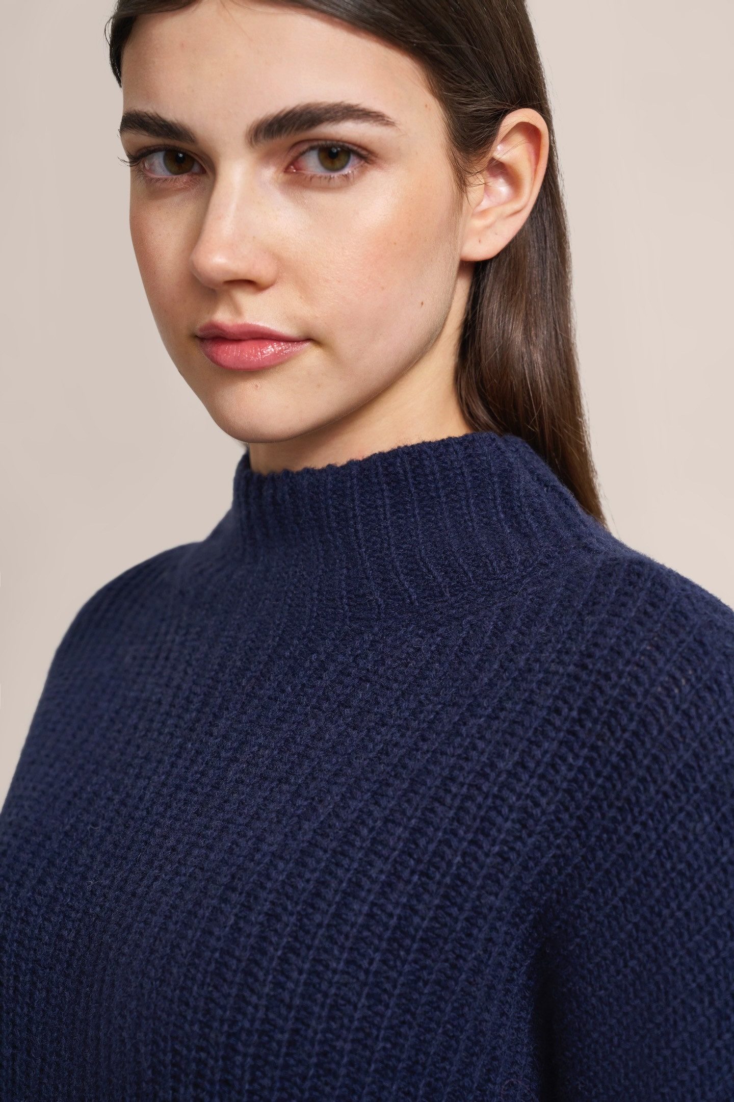 Bugatti Trui met ronde hals met lichte turtleneck