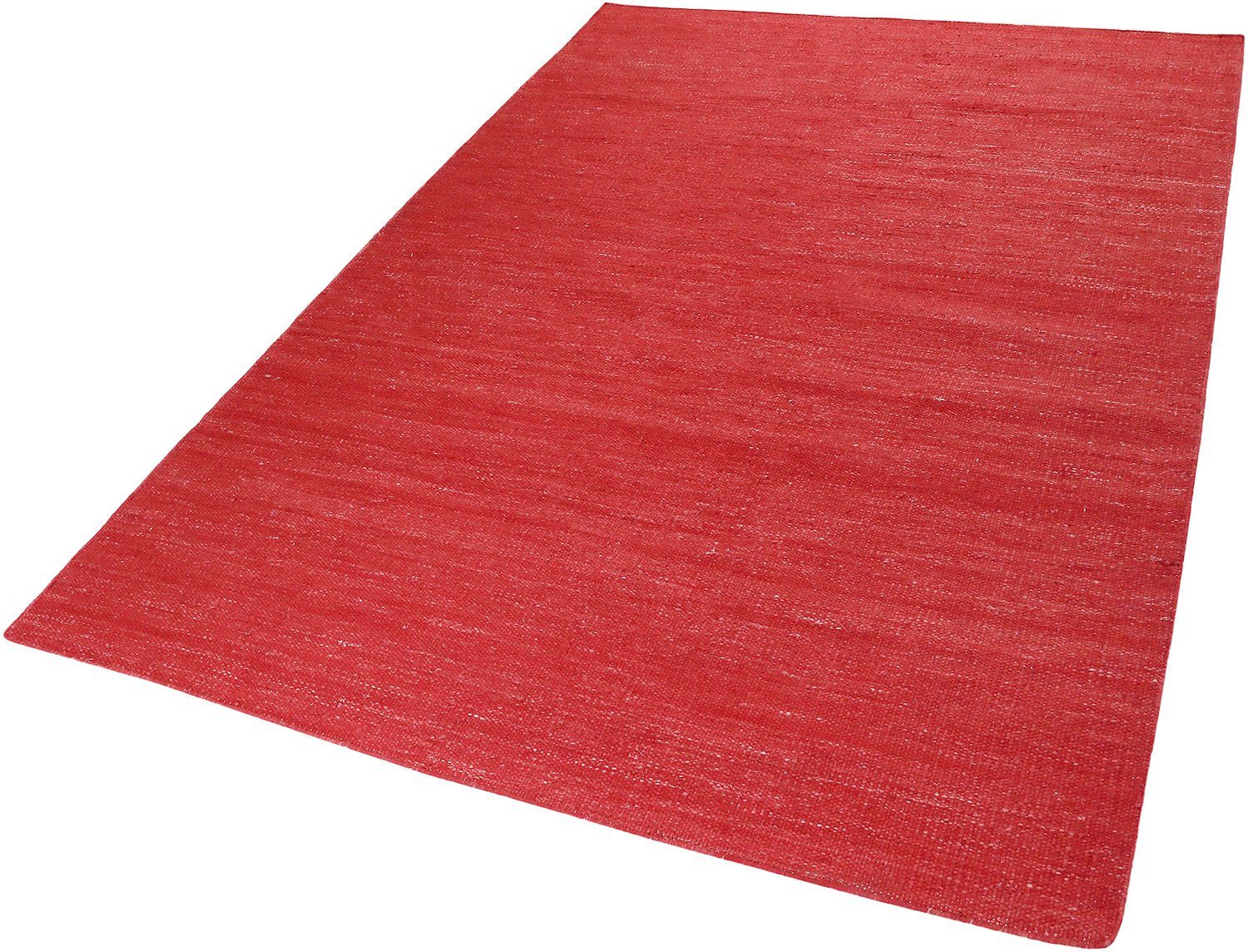 Esprit Vloerkleed Rainbow Kelim Wendeteppich ESP-7708 moderne vloerkleden maat 130x190 cm rood