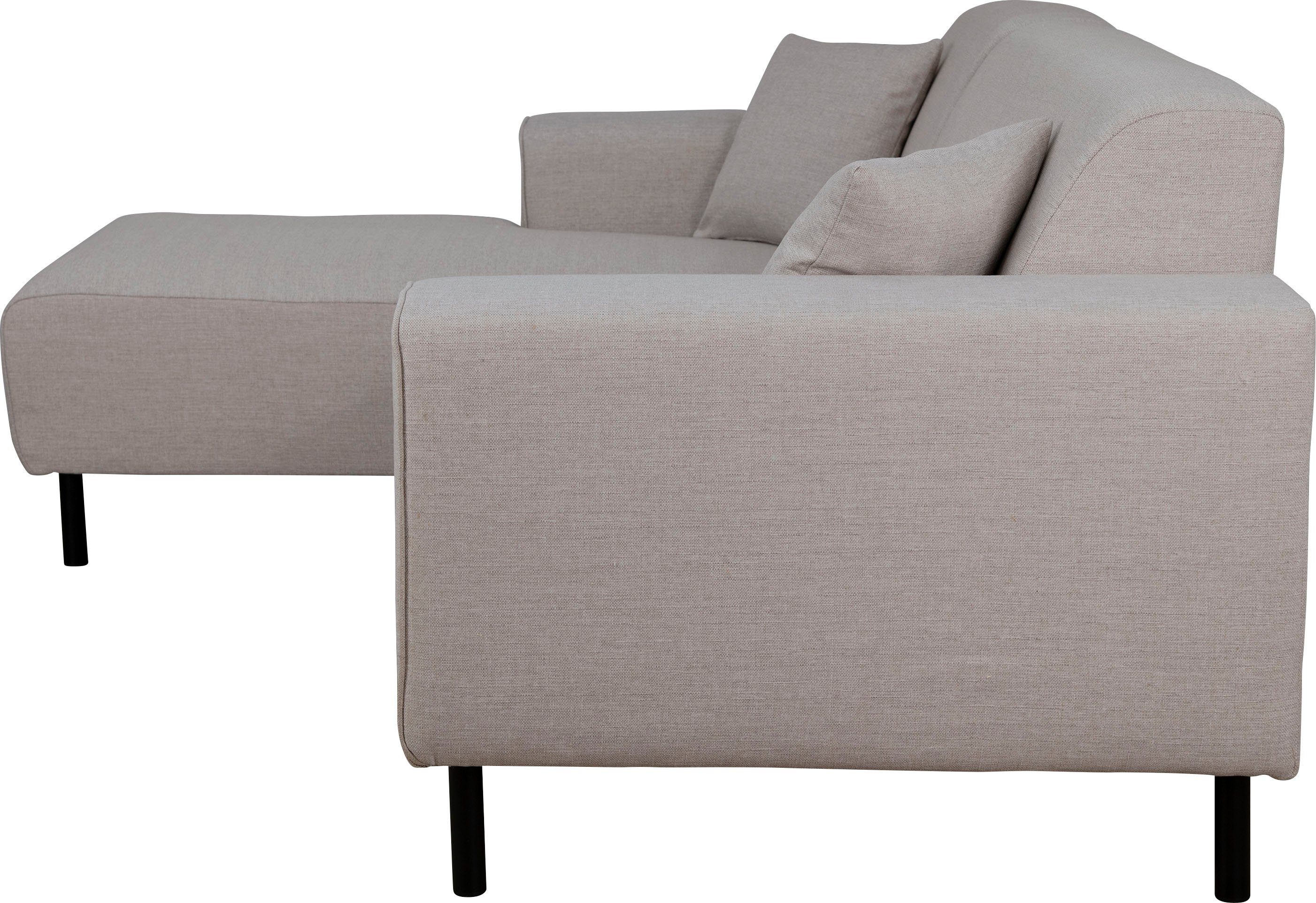 Home affaire Hoekbank ARROS L-vorm met golfondersteuning, afmetingen B/D/H: 235/163/81 cm incl. sierkussens, met recamiere rechts/links bestelbaar, ook in cord
