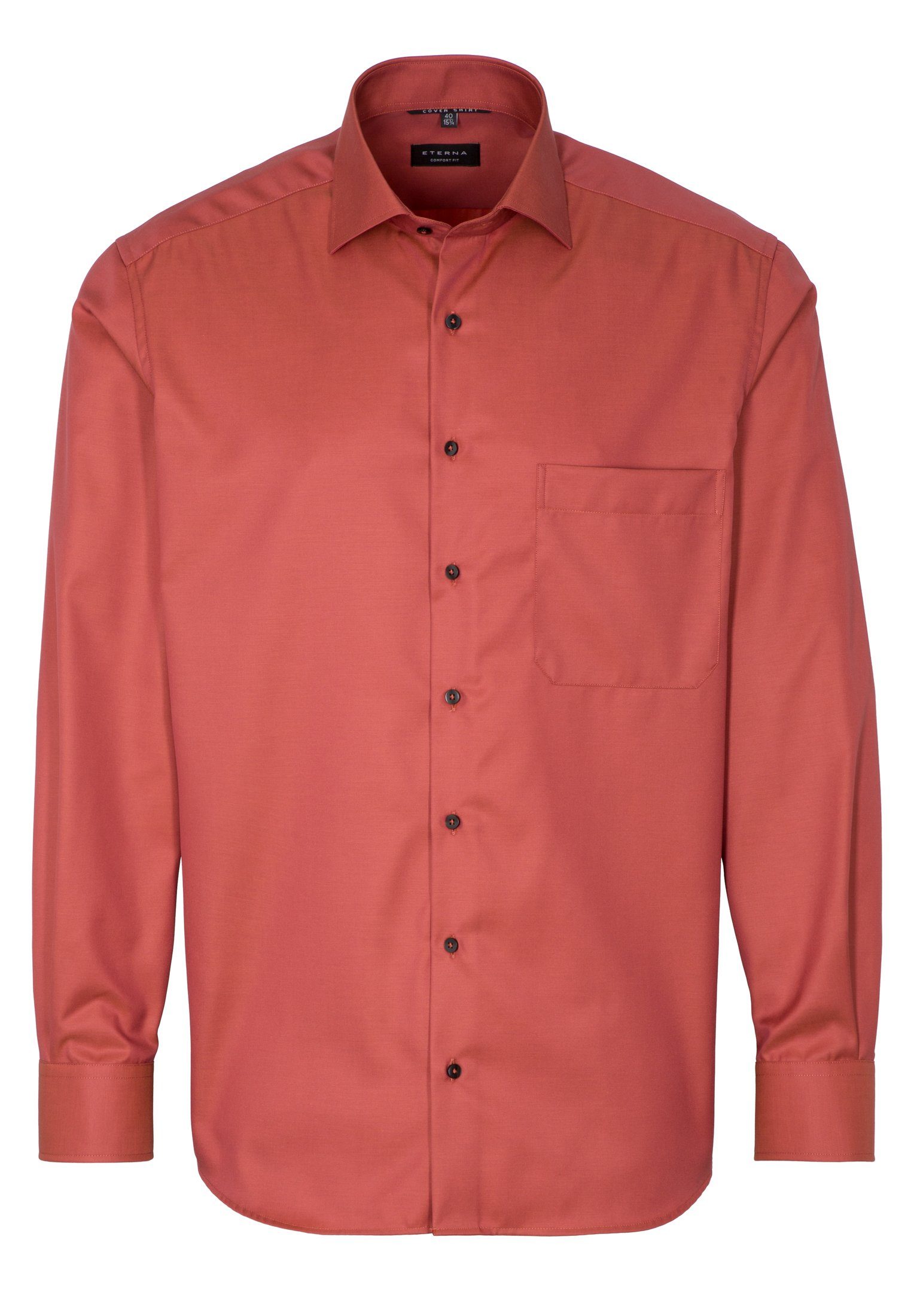 Eterna Overhemd met lange mouwen Comfort fit NON IRON (strijkvrij)