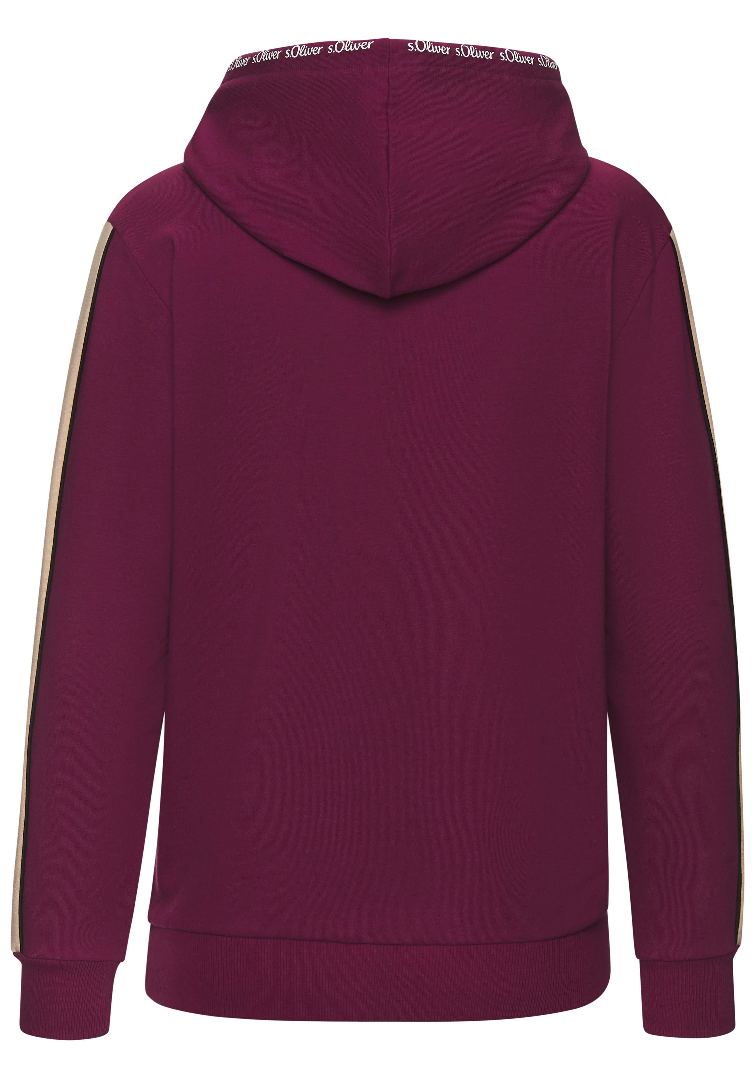 s.Oliver RED LABEL Beachwear Hoodie met contrasterende accenten, loungewear (1-delig)