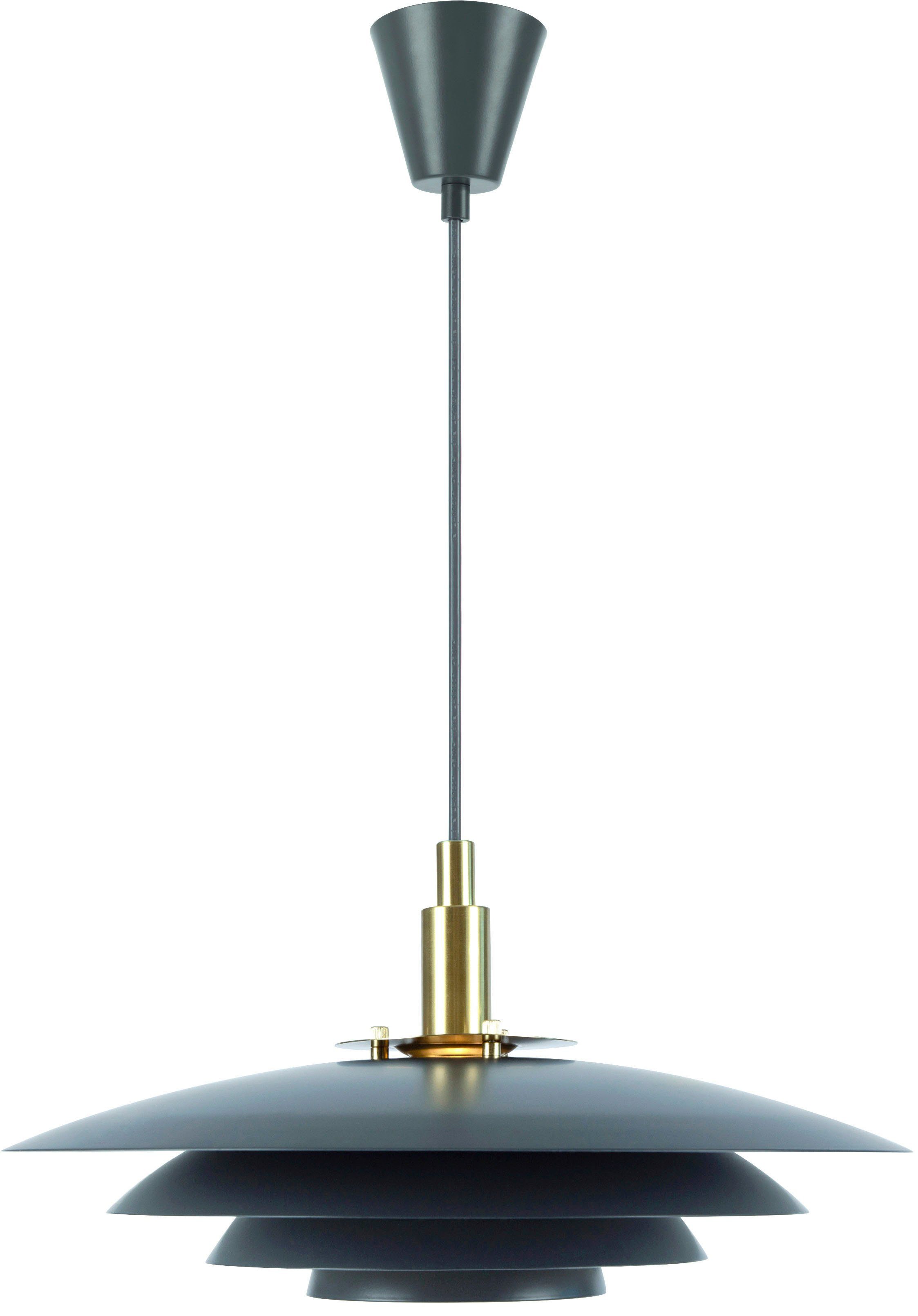 Nordlux Hanglamp Bretagne Scandinavische heldere en zachte lijnen, koper-effect, stabiele behuizing (1 stuk)