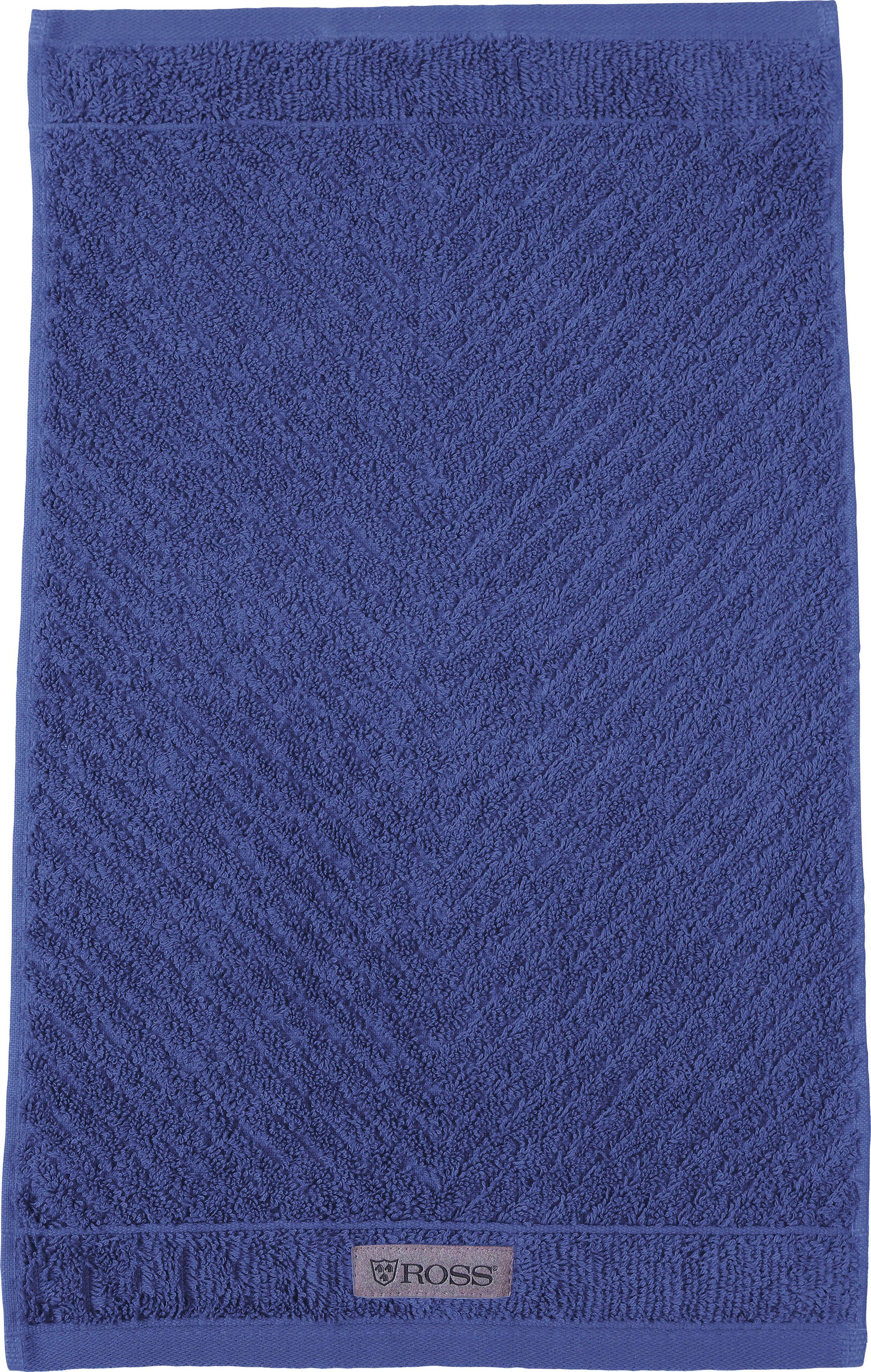 ROSS Gastendoek Smart Uni-rib met velourslabel (6-delig)