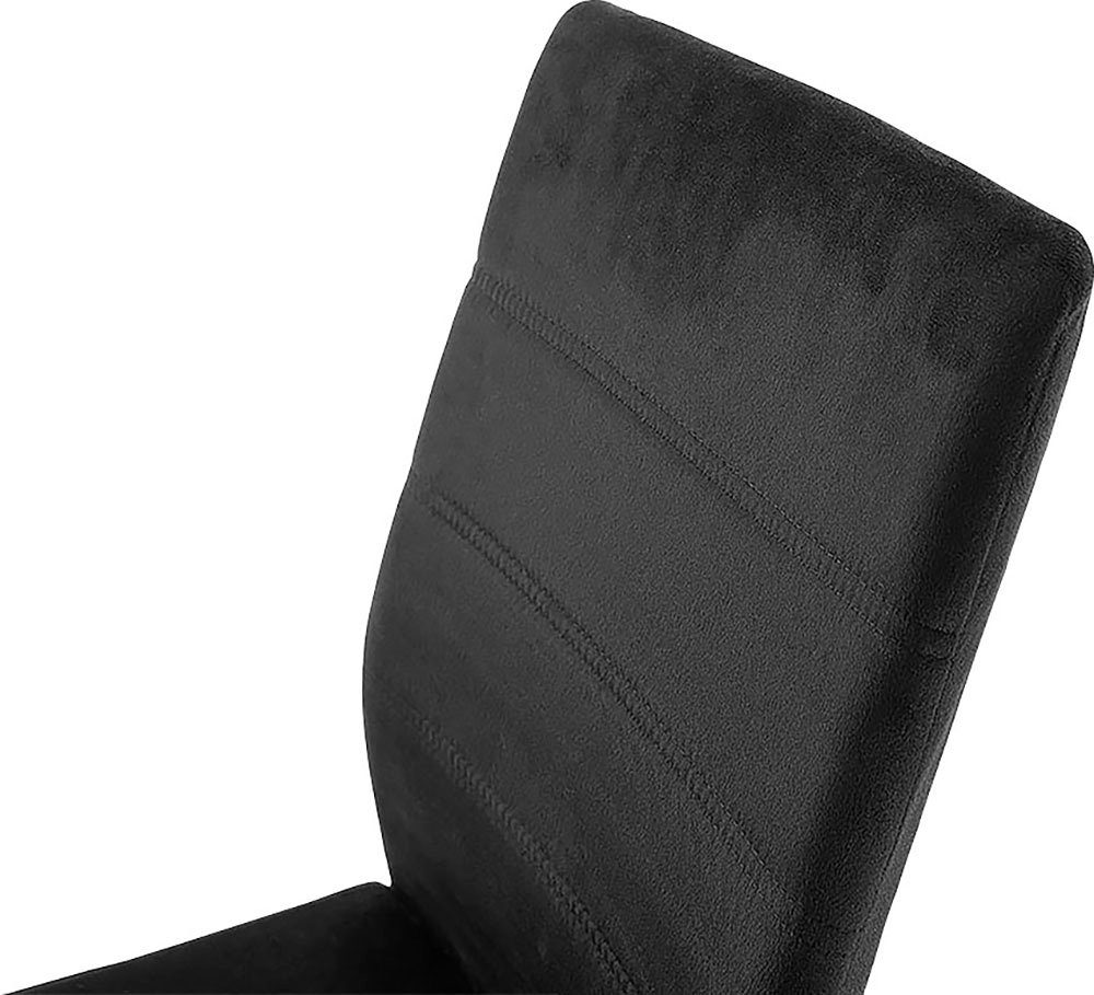 MCA furniture Vrijdragende stoel MCA TICINO schommelstoel (4-pack), schommelstoelen, schommelaar, comfortabele zithoogte ca. 48 cm