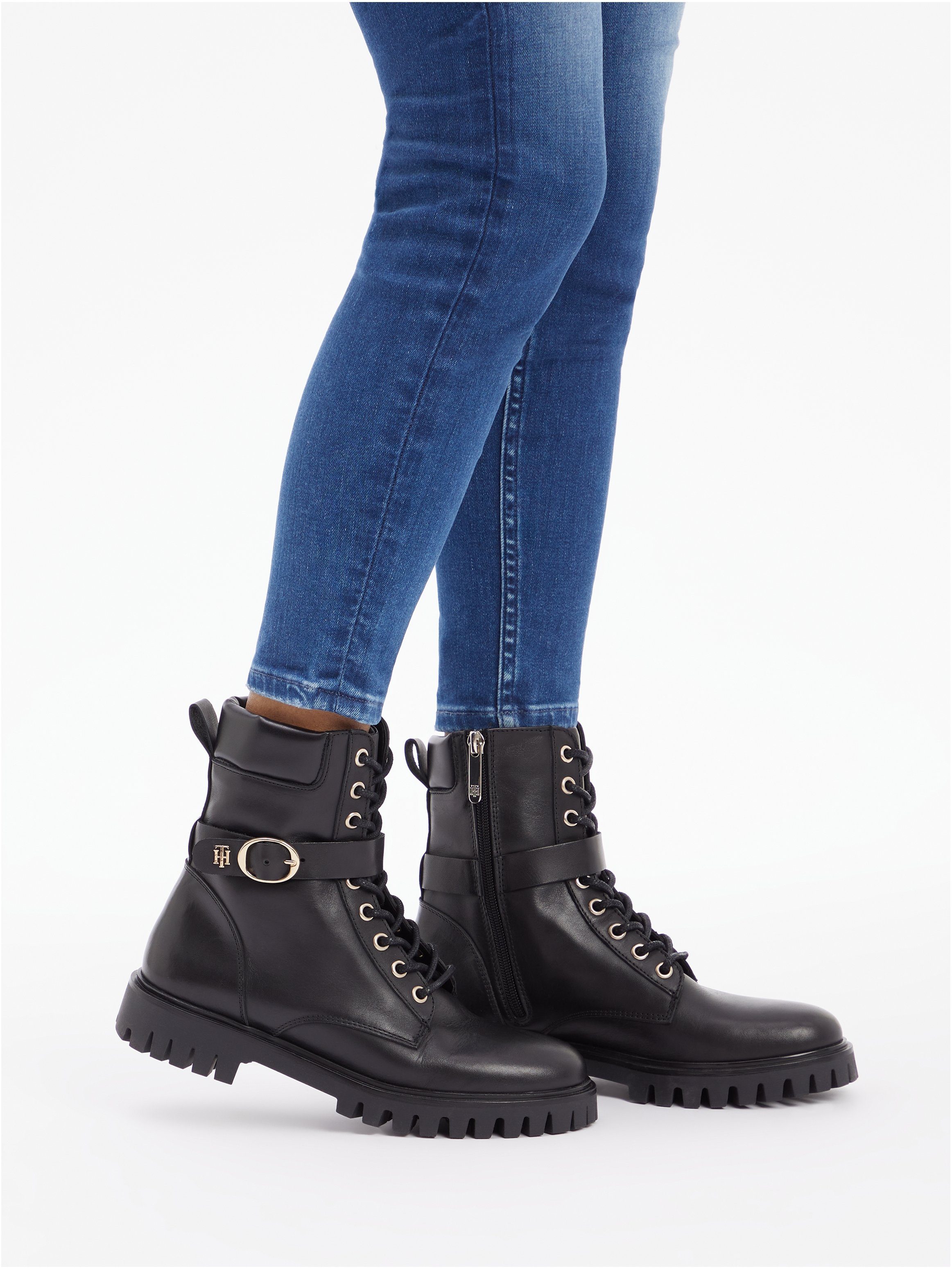 Tommy Hilfiger Hoge veterschoenen BUCKLE LACE UP BOOT online bij