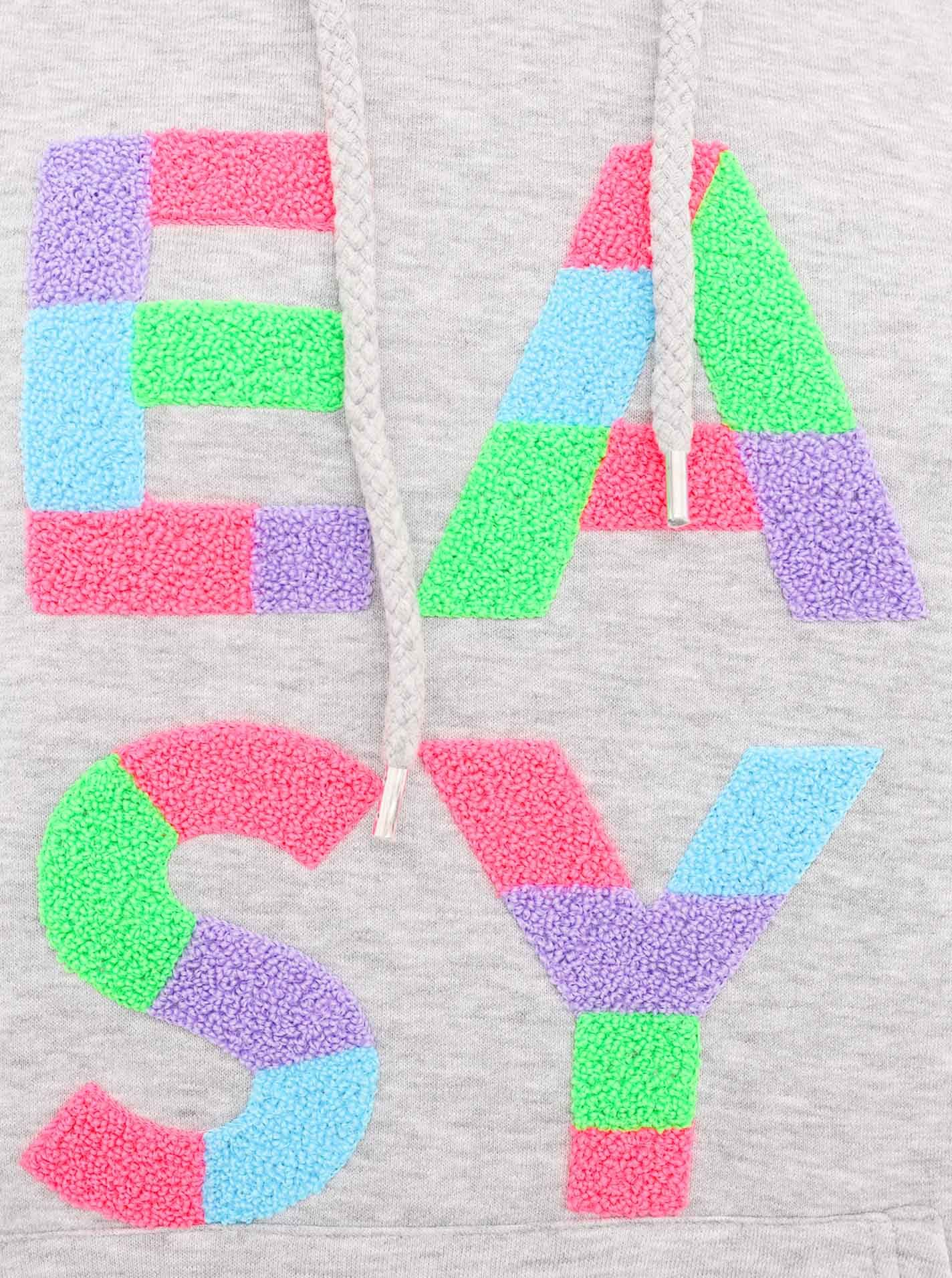 Zwillingsherz Hoodie Easy met kleurrijke easy tekst