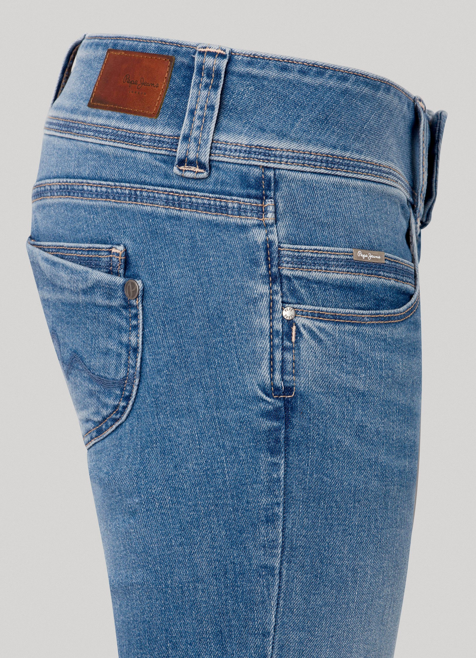 Pepe Jeans Slim fit jeans Shorts SLIM CROP LW
