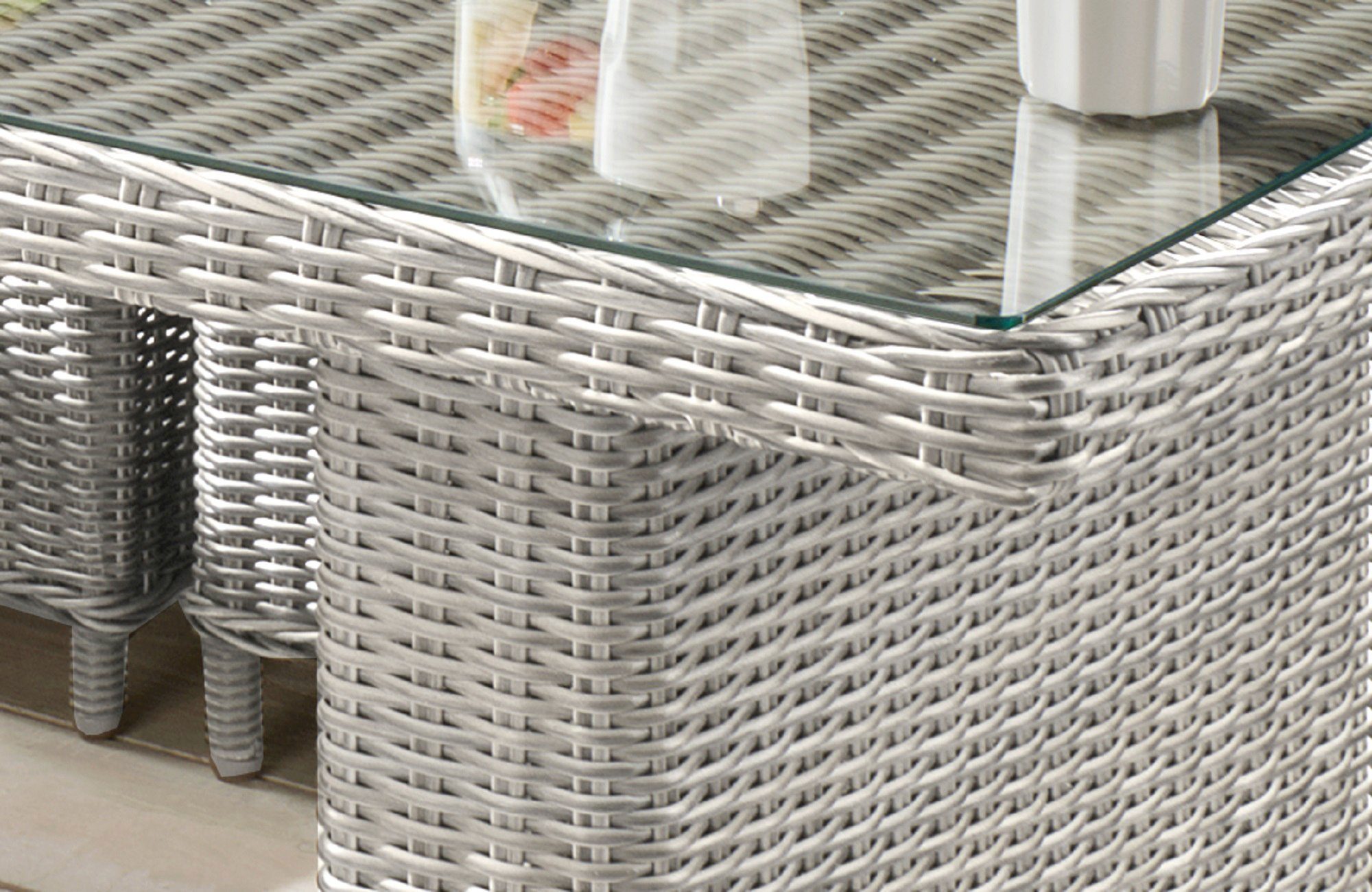 Destiny Tuin-eethoek Palma Aluminium, polyrotan (set, 19-delig)