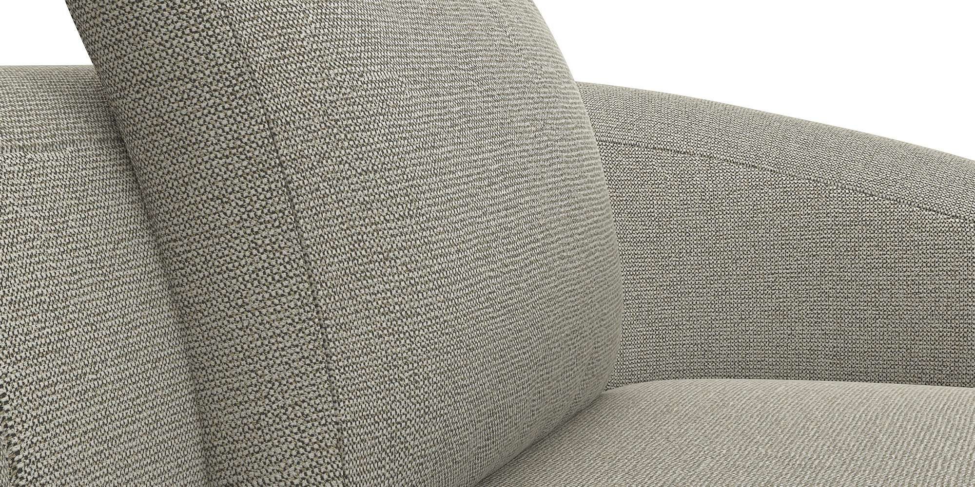 FLEXLUX Zithoek Torino, rond, L-vorm, bankhoek met recamière, longchair-sofa