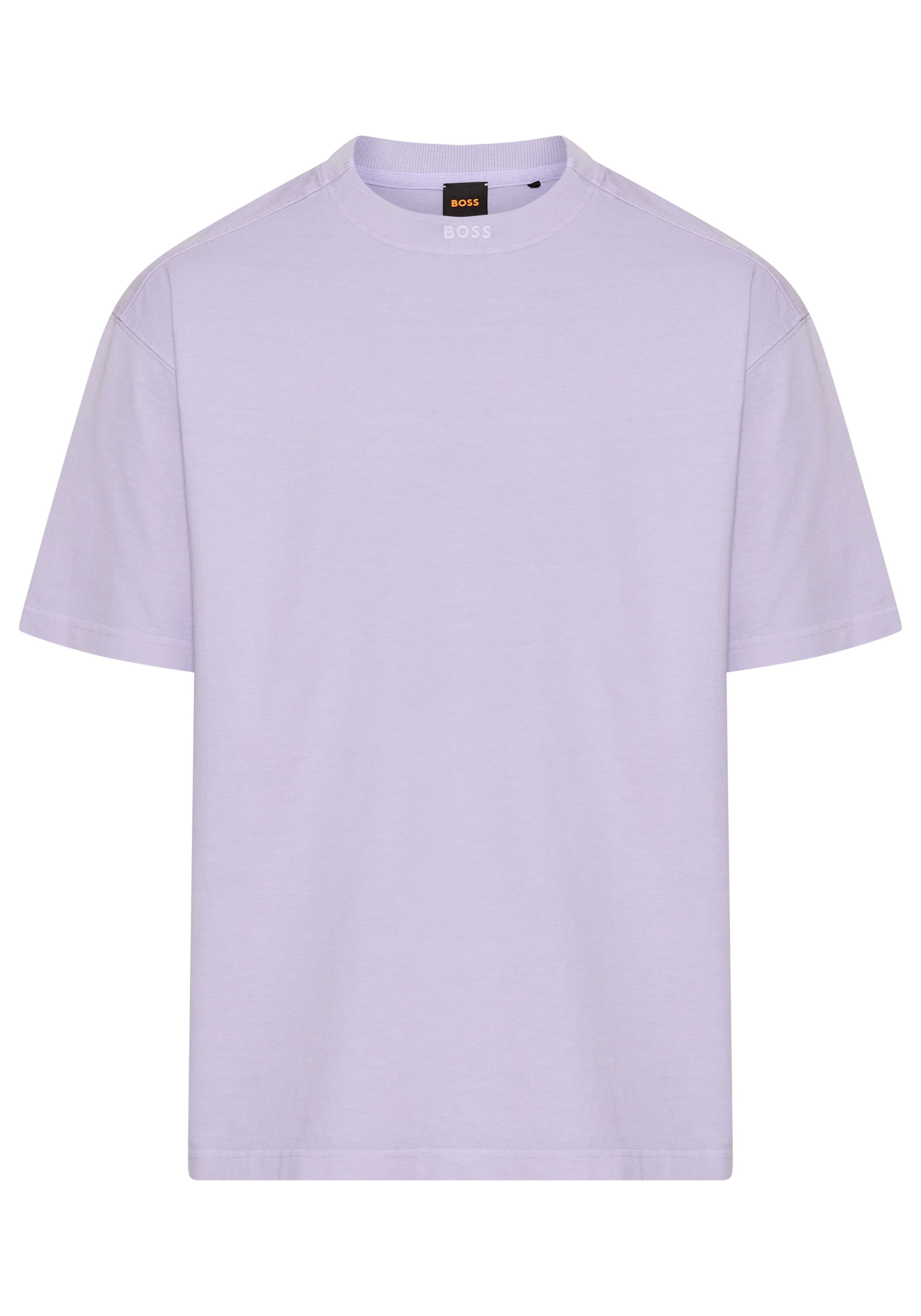 Boss Orange T-shirt Te_Dye_ met een ronde hals heren t-shirts maat XXXL paars