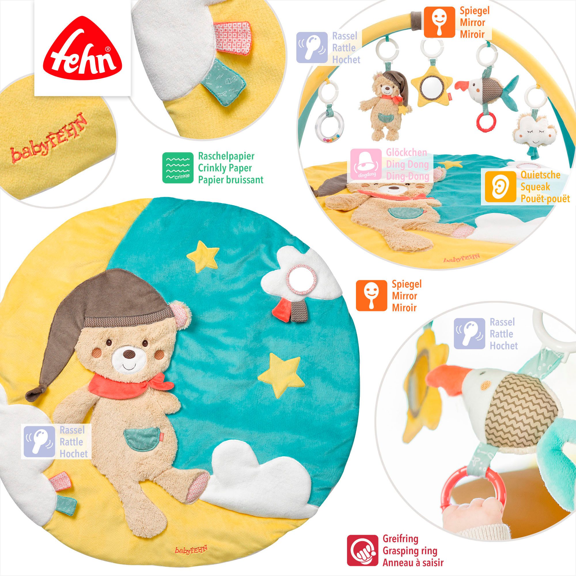 Fehn Speelboog Bruno, 3-D-activiteitdeken