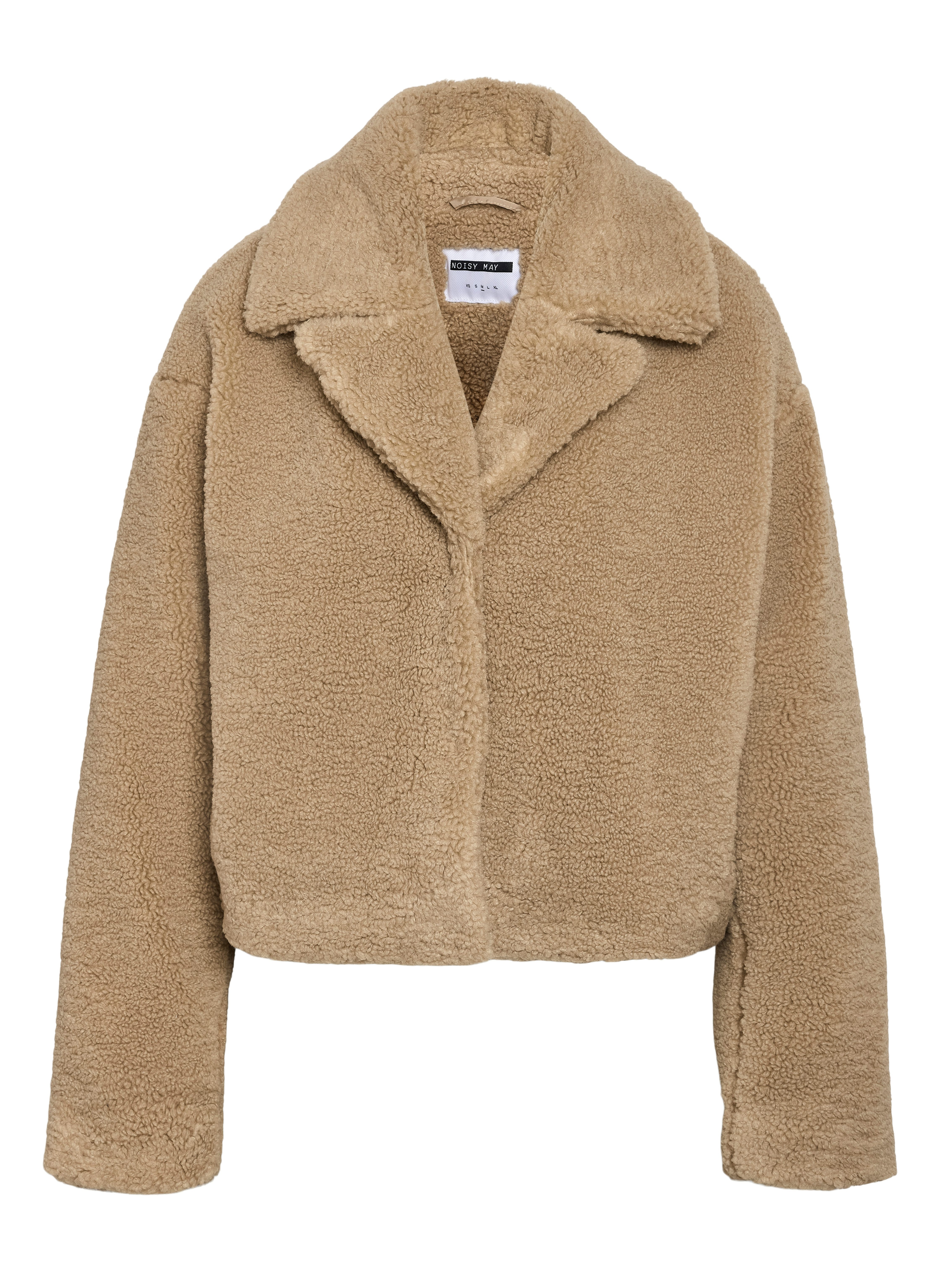 Noisy may Pluchen jack NMNATI CROP TEDDY JACKET FWD NOOS