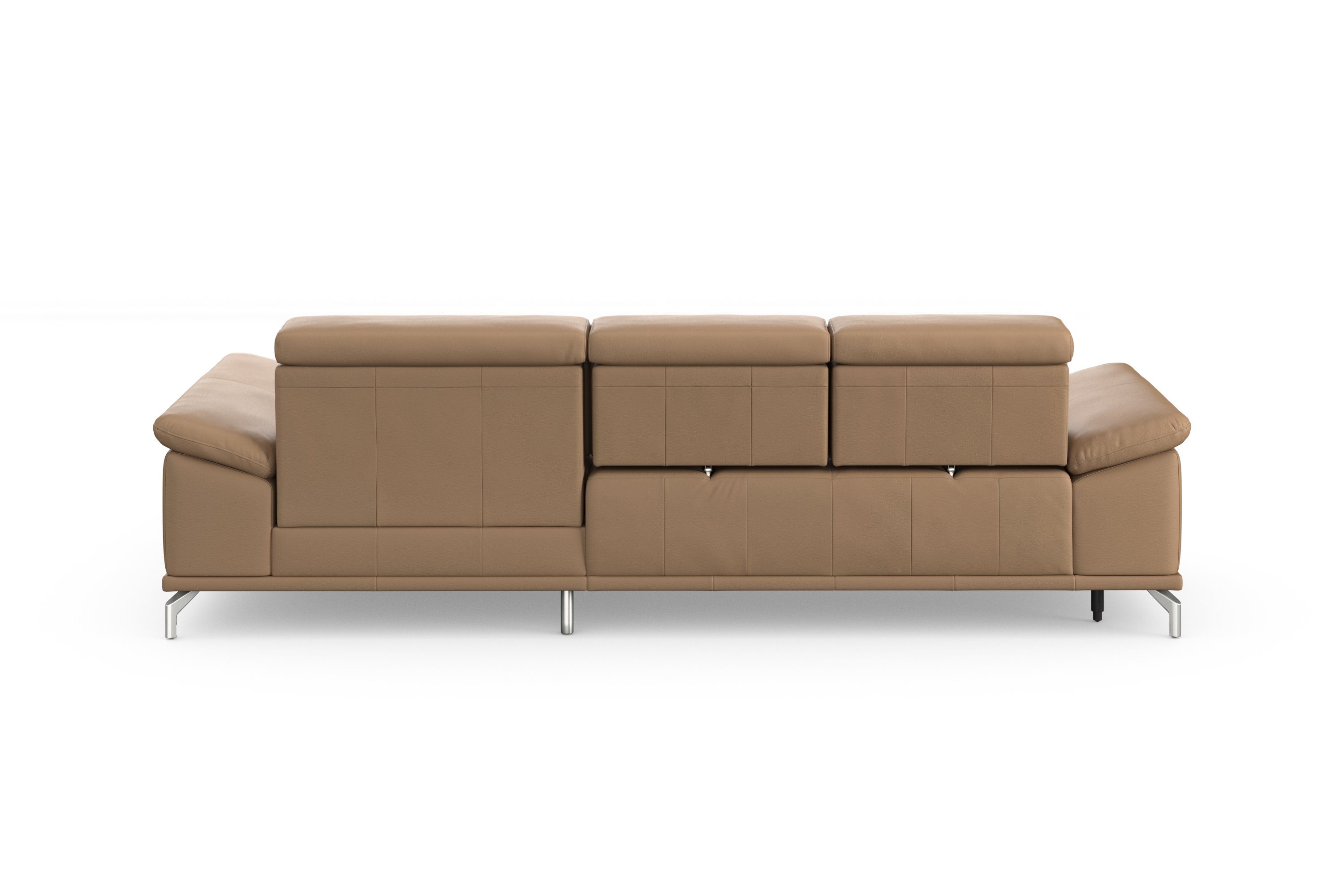 sit&more Hoekbank Cabrio L-vorm, met zitdiepteverstelling, arm- en hoofdsteunverstelling