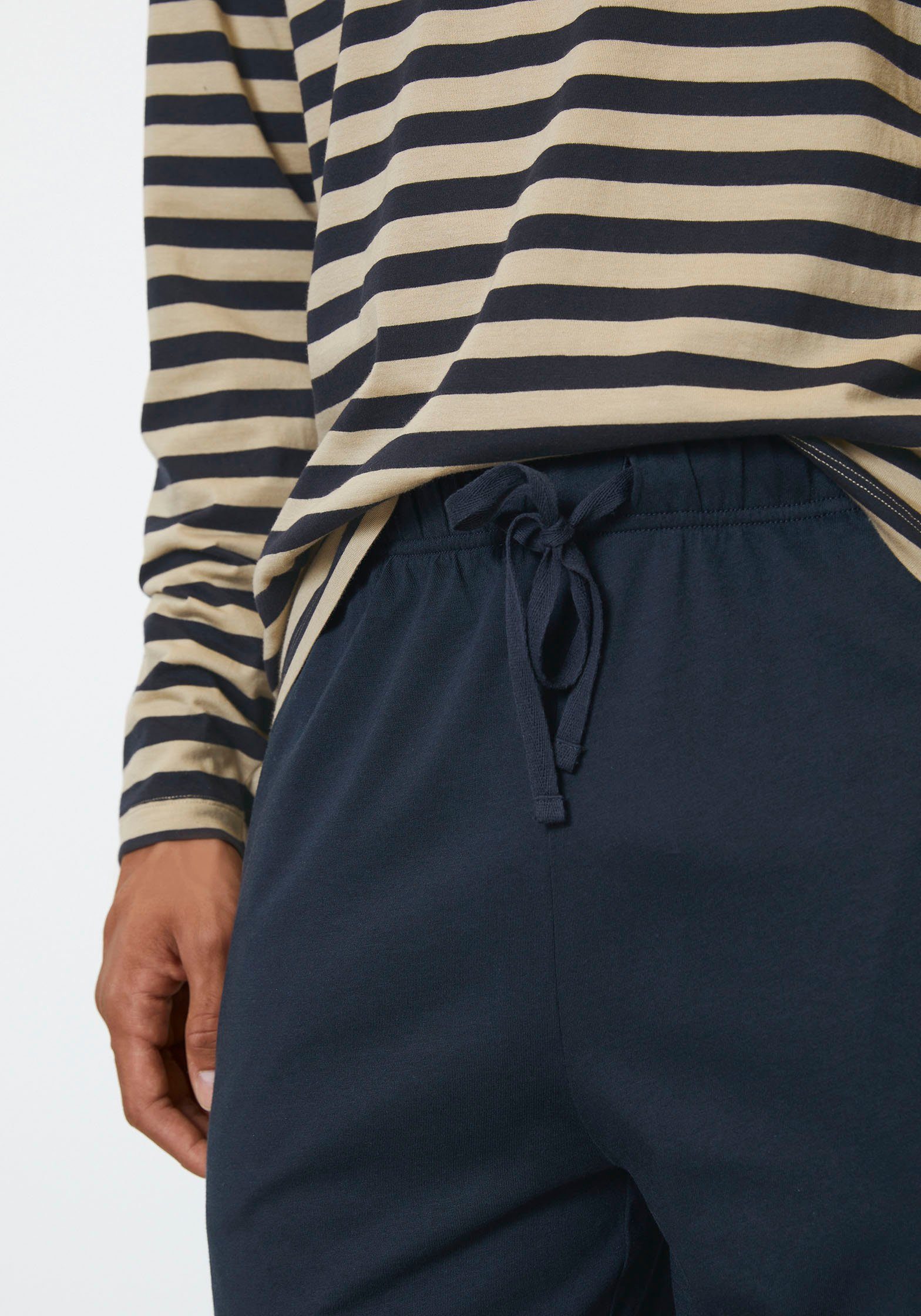 Marc O'Polo Pyjama Mix & Match Cotton met merkembleem op de borst (set, 2-delig)