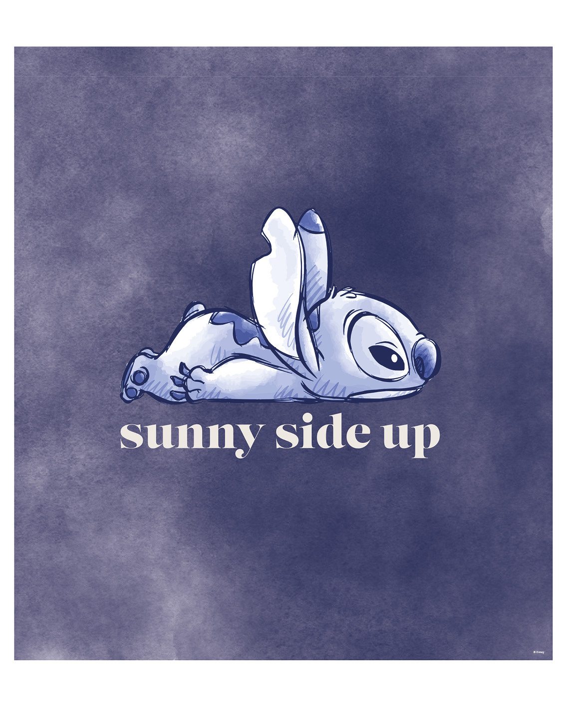 Komar Wanddecoratie Stitch Zonnige Kant Omhoog Wanddecoratie voor de kinderkamer - zonder lijst (1 stuk)
