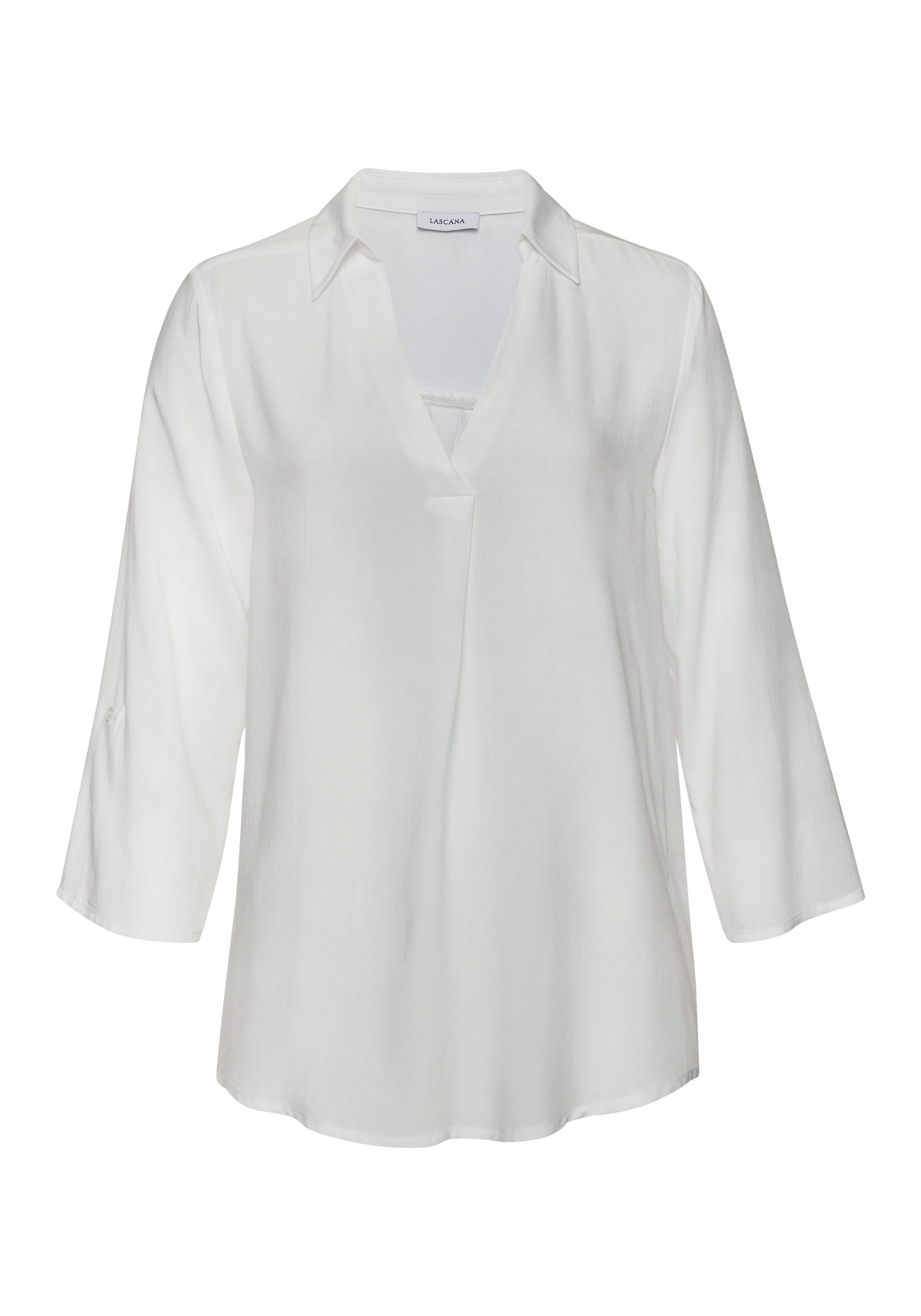 Lascana Blouse zonder sluiting met 3/4-mouwen, elegante damesblouse
