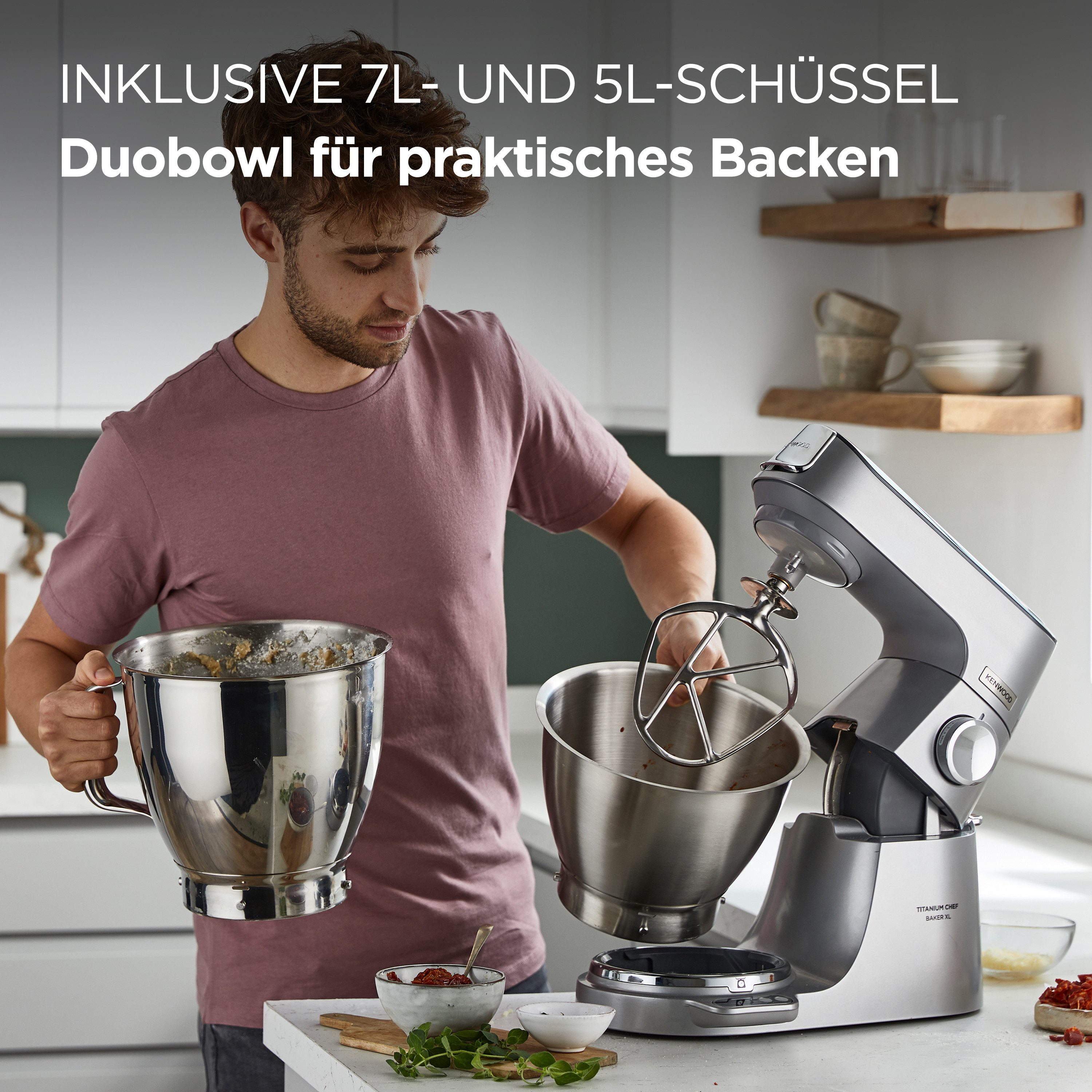 KENWOOD Keukenmachine Titanium Chef Baker XL KVL85.224SI i