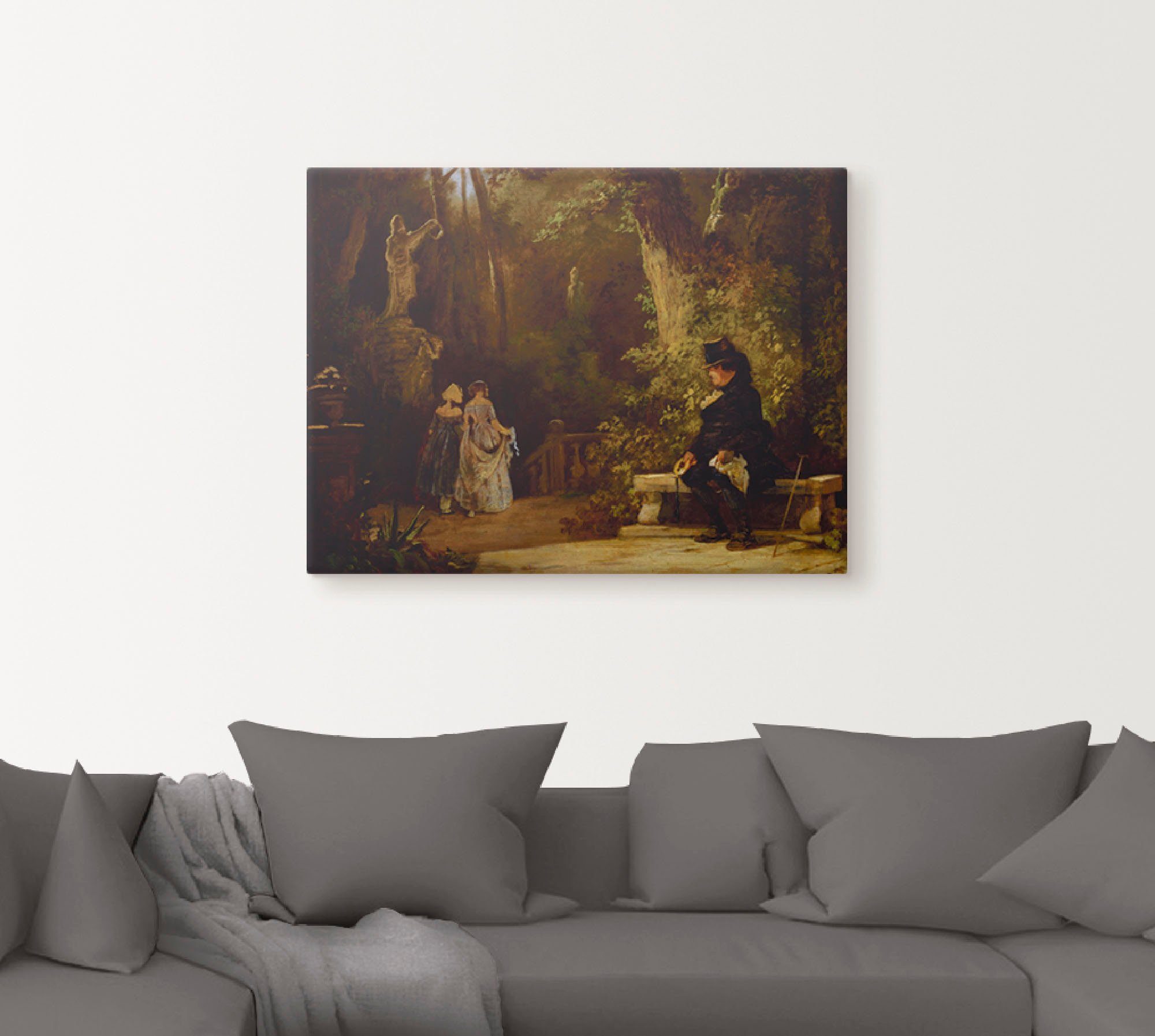 Artland Artprint De weduwnaar. Ca. 1860 als artprint op linnen, muursticker of poster in verschillende maten