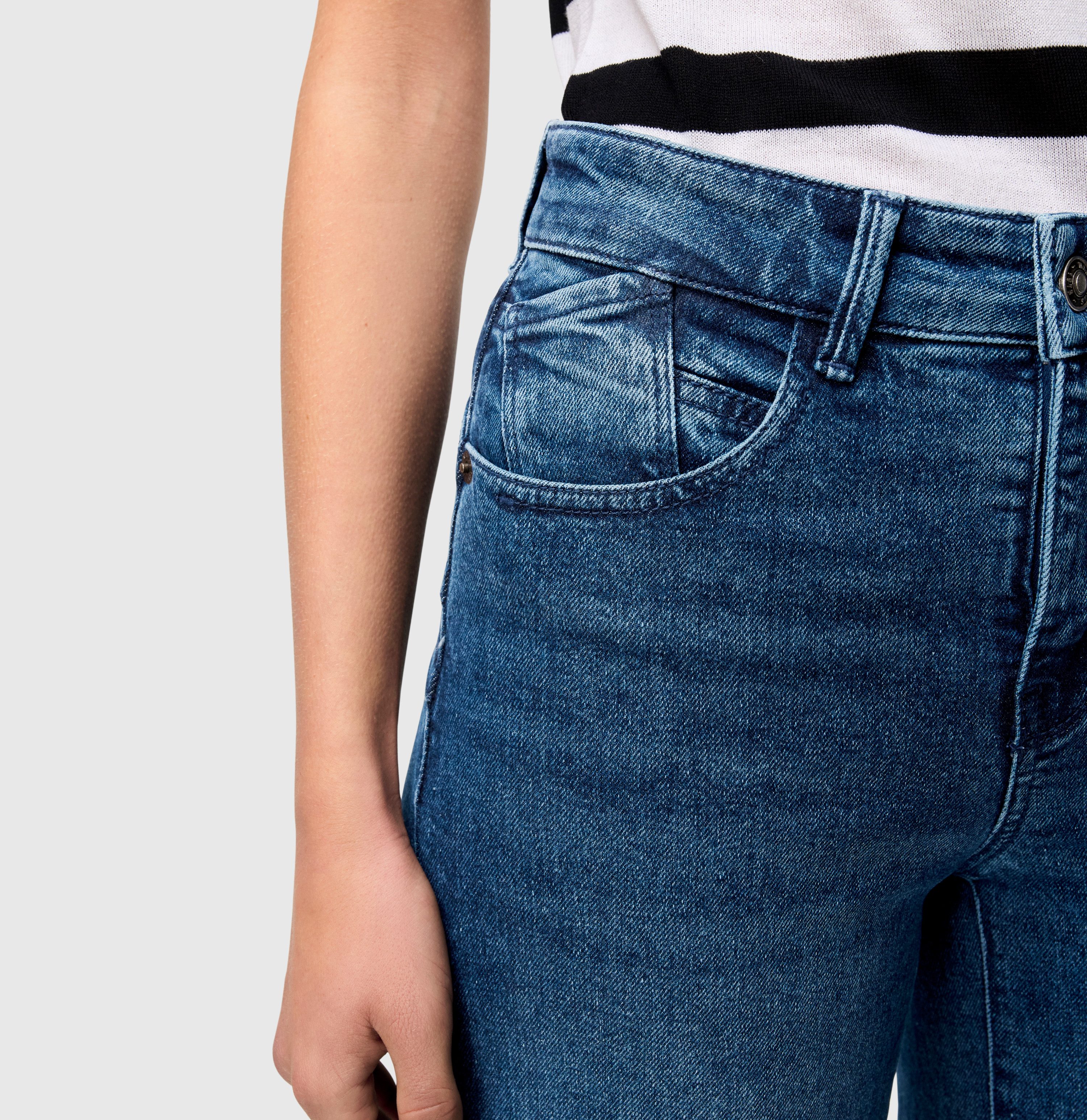 MAC Jerseybroek Shirt-broek Palazzo Cropped