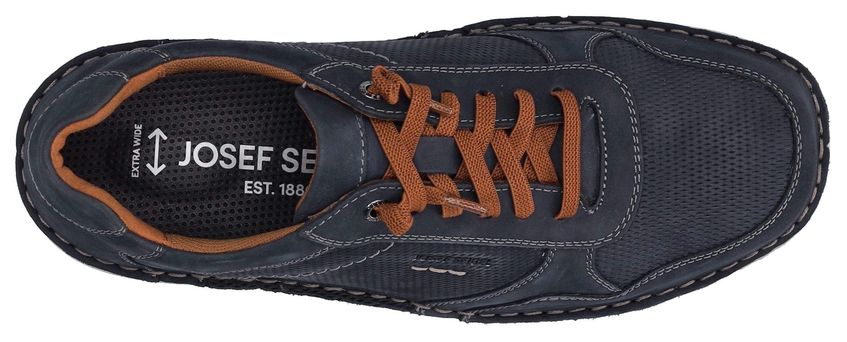 Josef Seibel Veterschoenen New Anvers 97 , lage schoen, vrijetijdsschoen, comfort-schoen in extra brede vorm