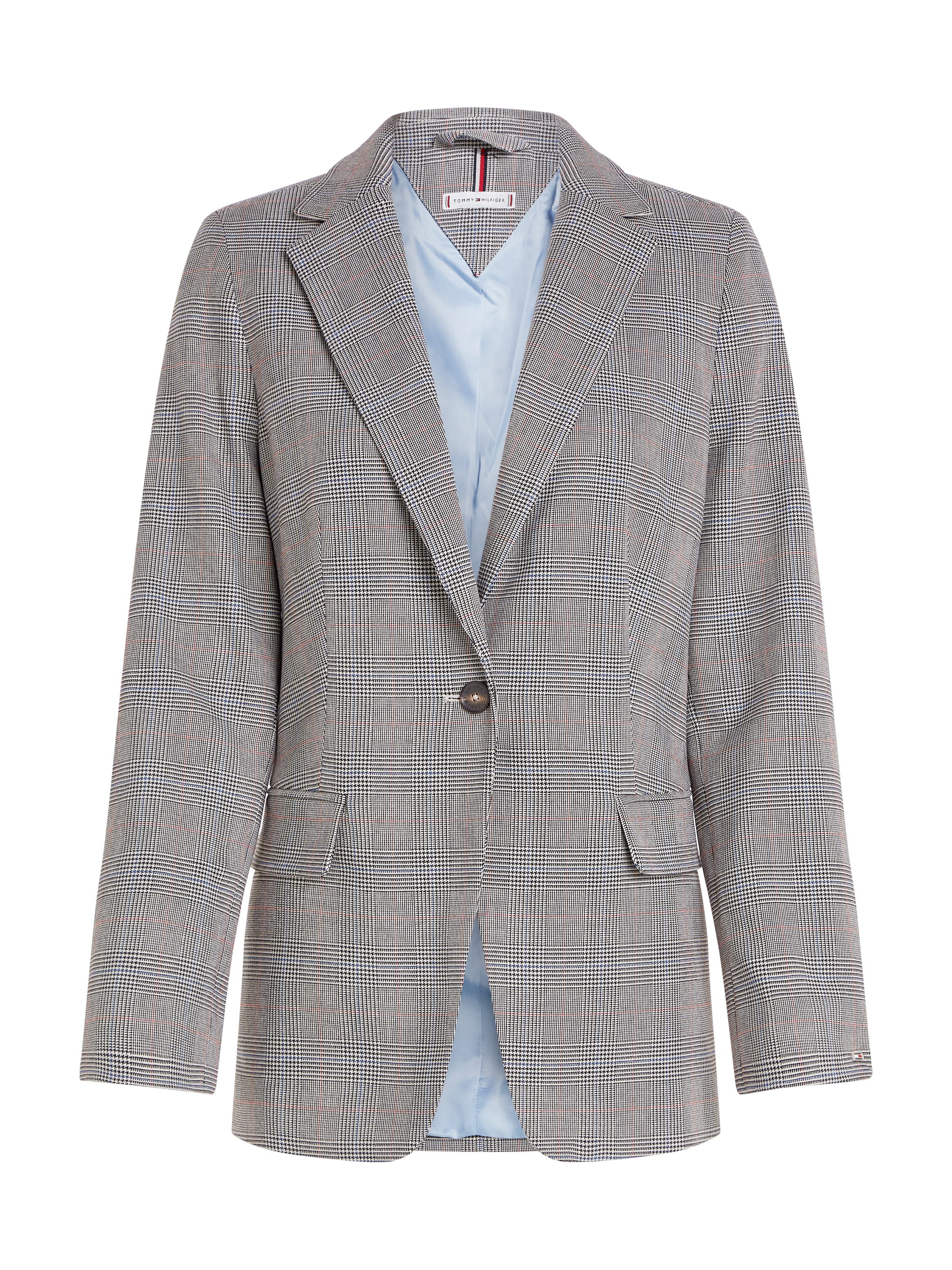 Tommy Hilfiger Korte blazer POW CHECK REGULAR BLAZER (Global Serie TH VROUWEN)
