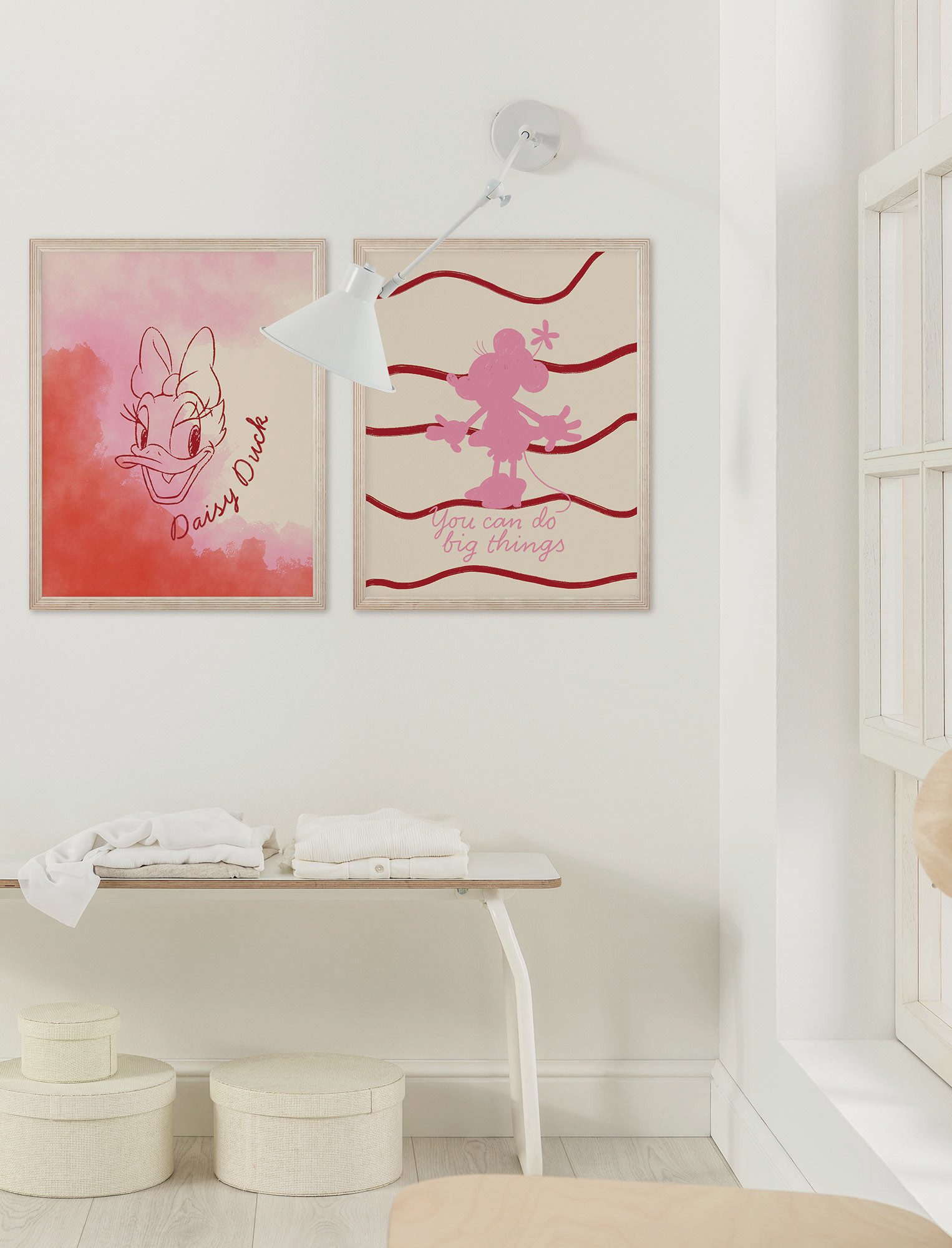 Komar Artprint Disney Minnie Mouse You Can Do Big Things 300 x 280 cm (breedte x hoogte) - behang, vlies, woonkamer, slaapkamer (1 stuk)