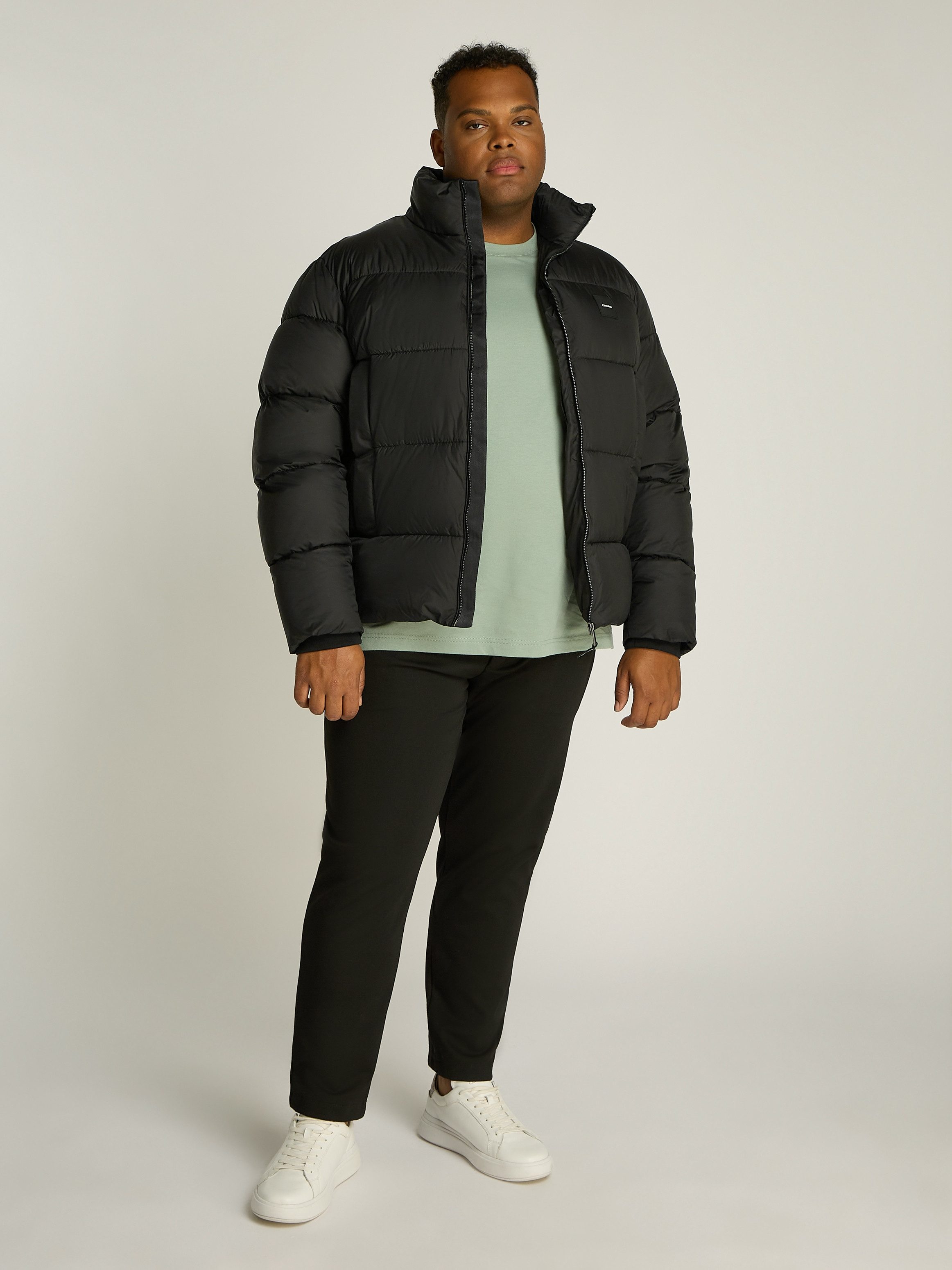 Calvin Klein Gewatteerde jas BT_QUILT PUFFER MW in grote maten met logopatch