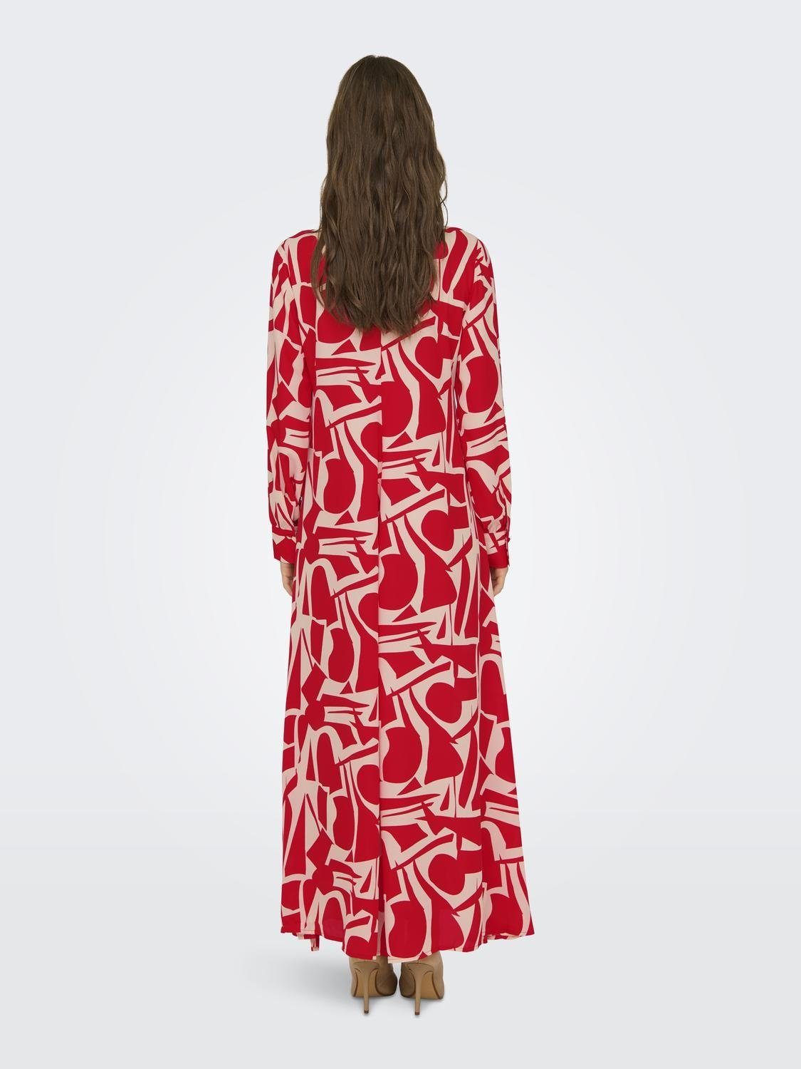 Only Maxi-jurk ONLHELENA LIFE L/S MAXI DRESS PTM