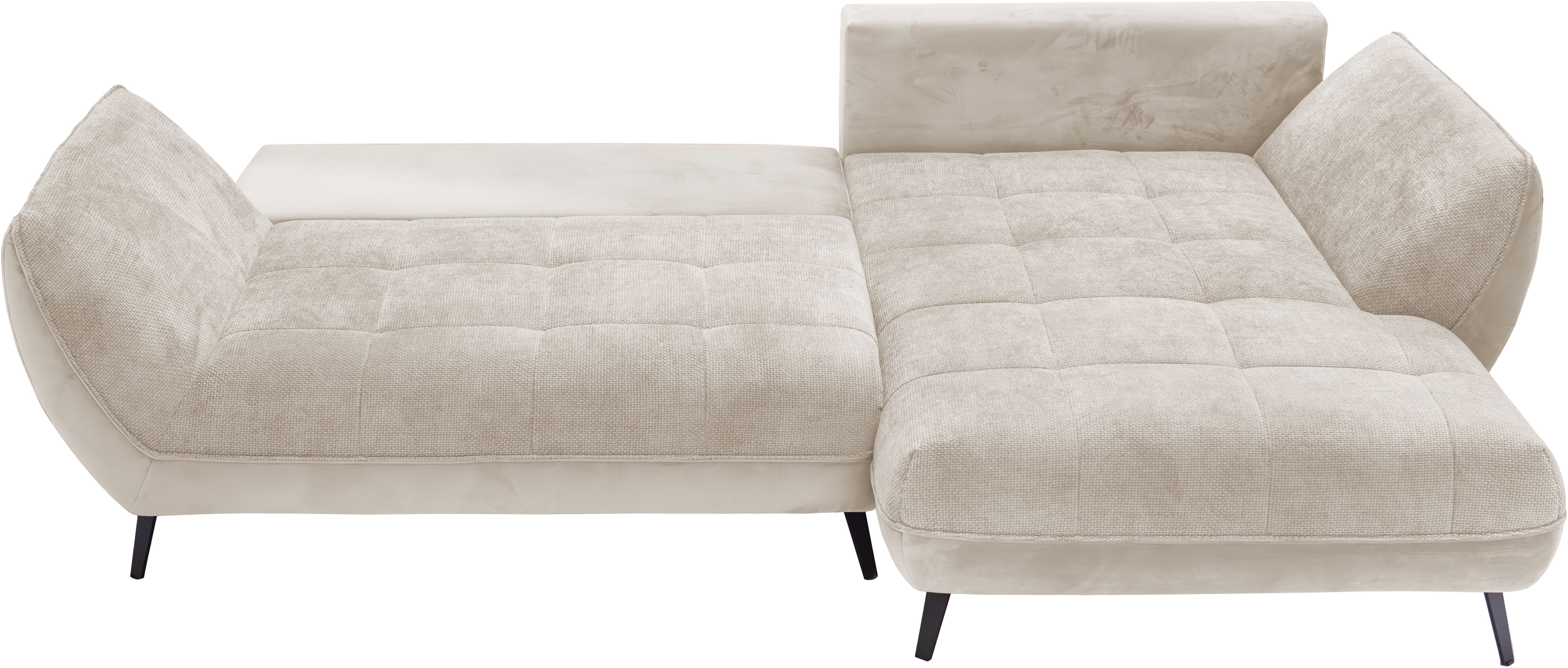 exxpo - sofa fashion Hoekbank Midway met eenvoudige Easy-Lift bedfunctie, comfortabel en modern