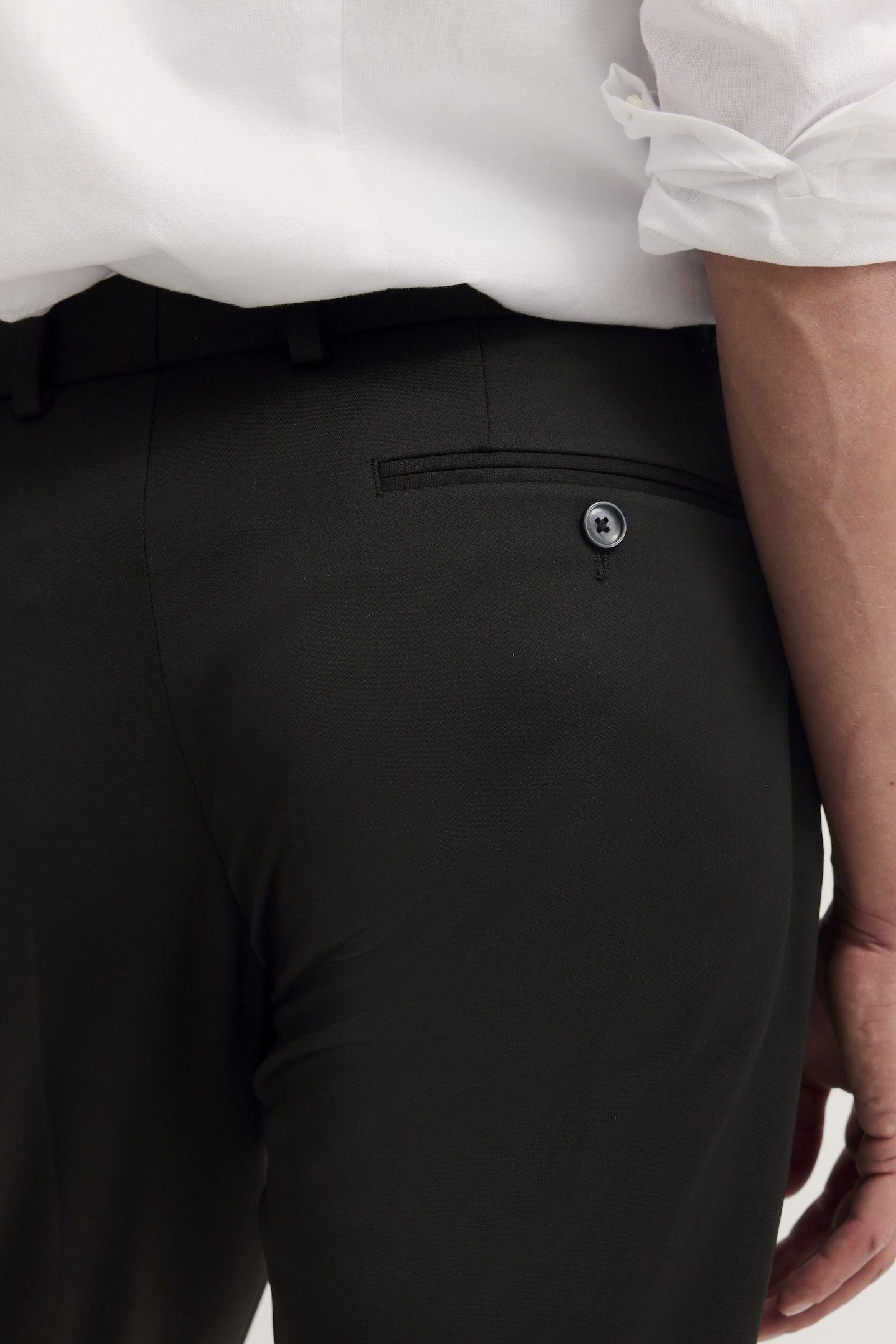 Bugatti Pantalon met stretch & persvouw