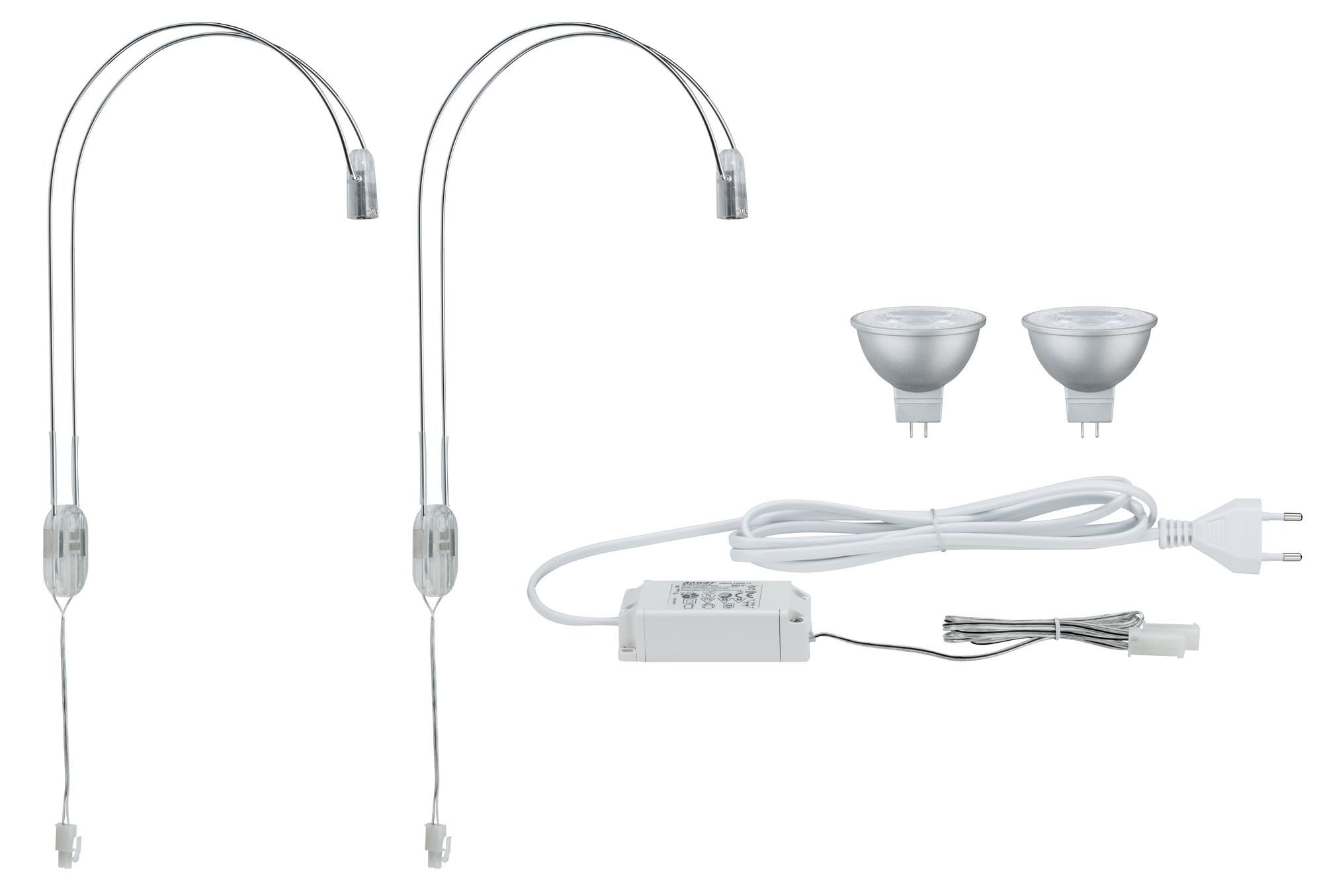 Paulmann Led-schilderijlampje Galeria LED II Chroom incl. lichtbron 2x4W GU5,3 (1 stuk)