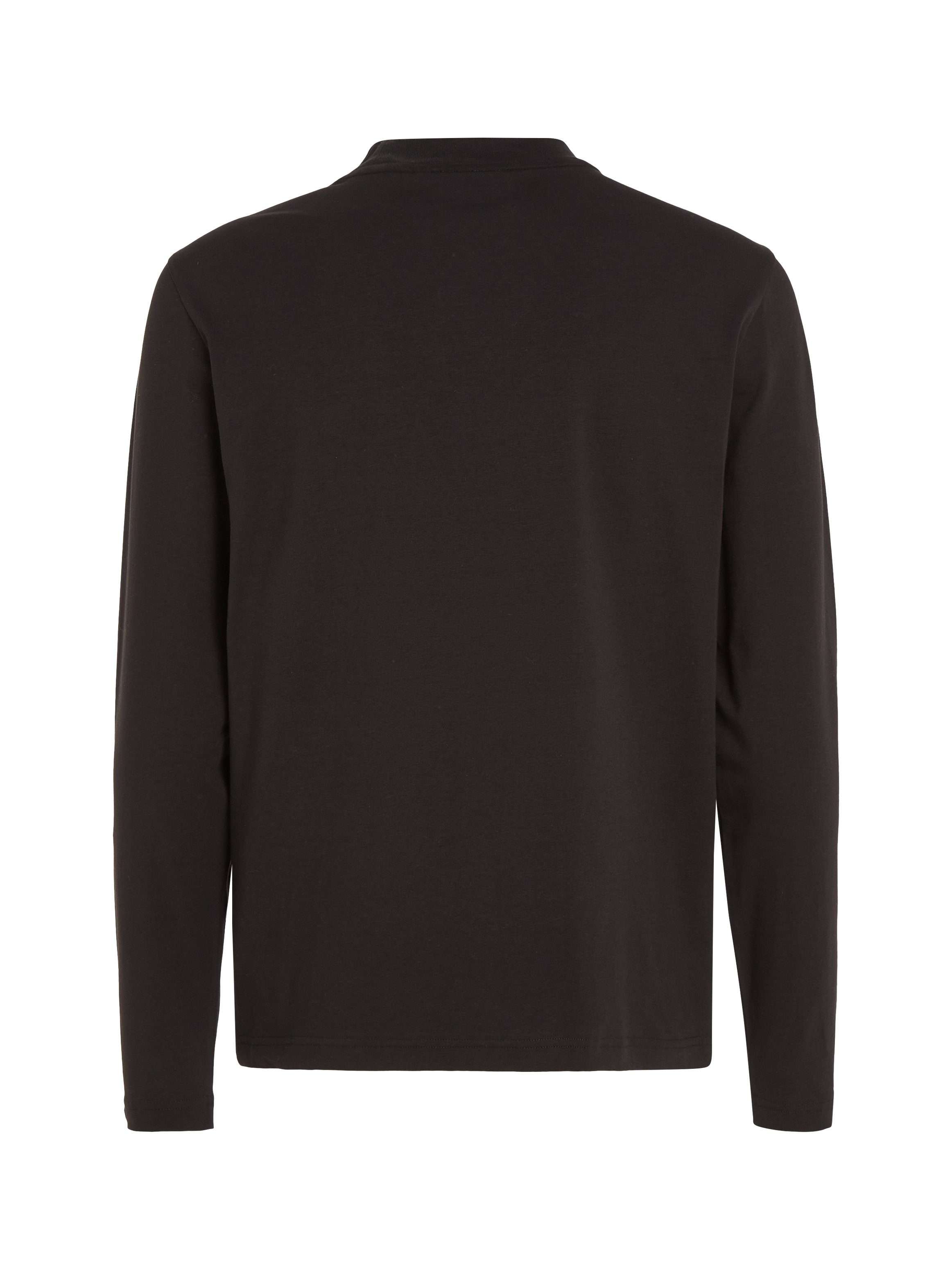 Calvin Klein Shirt met lange mouwen LOGO MOCK NECK LS T-SHIRT
