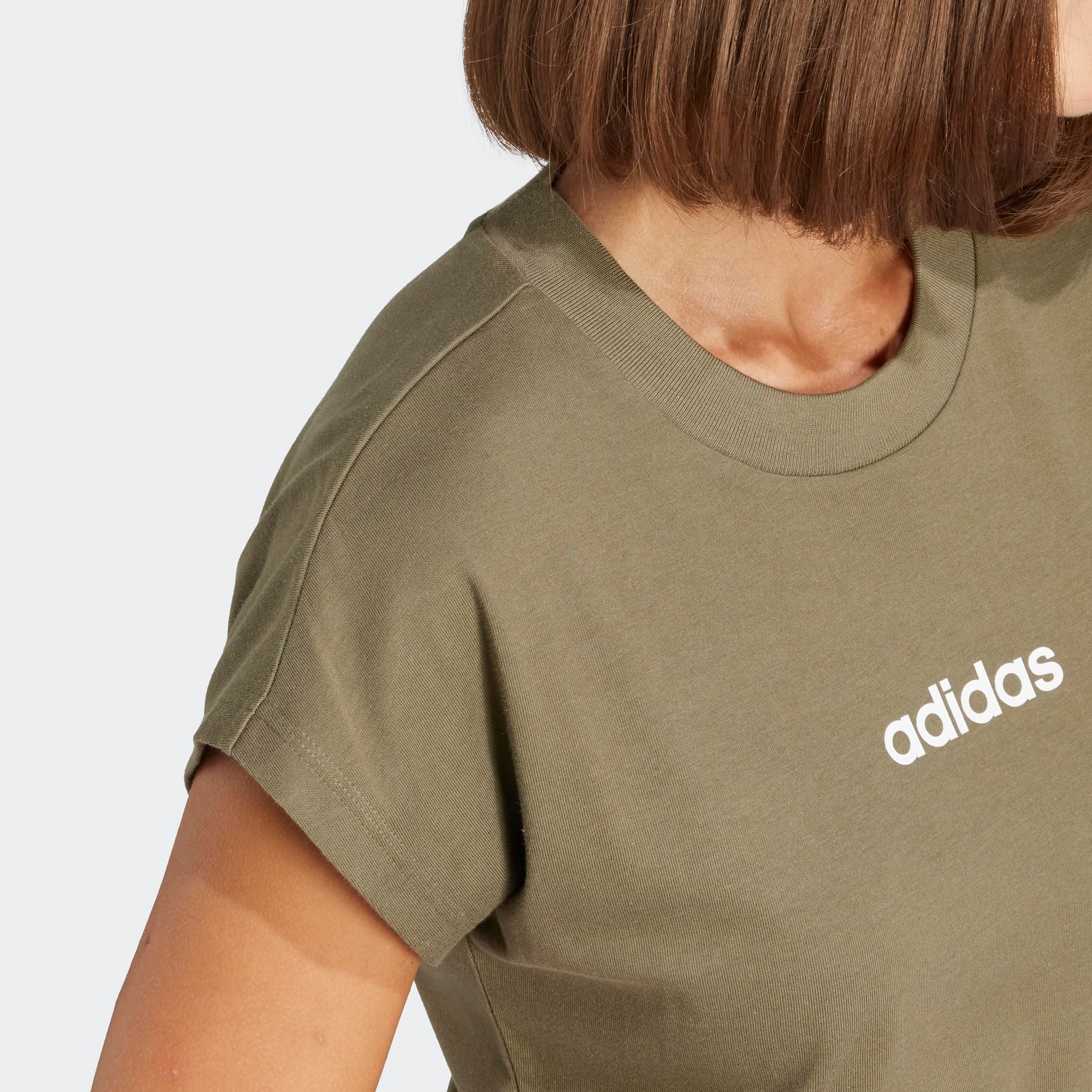 adidas Sportswear T-shirt W LIN SJ T Basic T-shirt van zacht materiaal