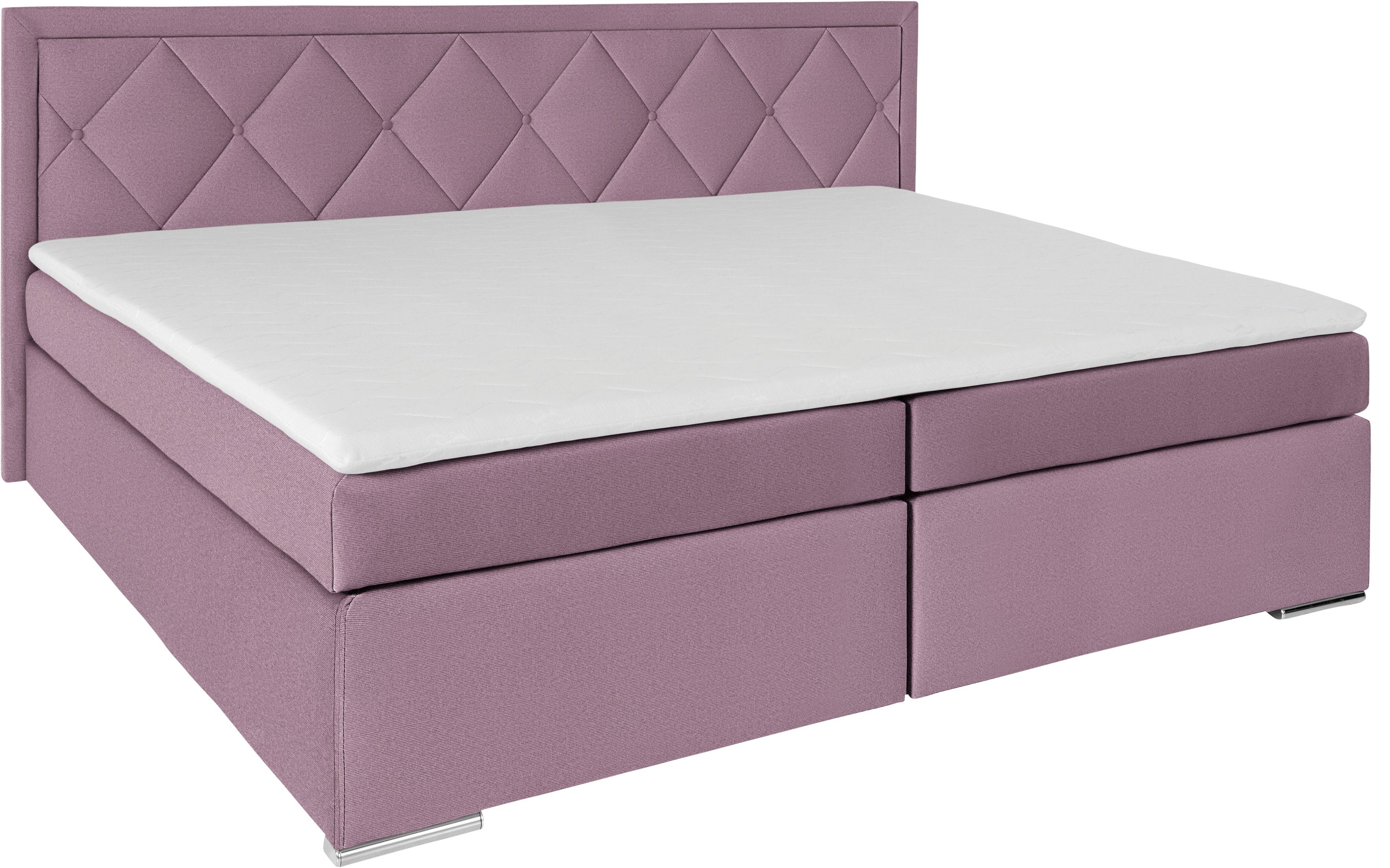 Leonique Boxspring Alfie, bestseller, optioneel met bedlade met capitonnage in het hoofdbord, h2, h3 en h4 ter keuze