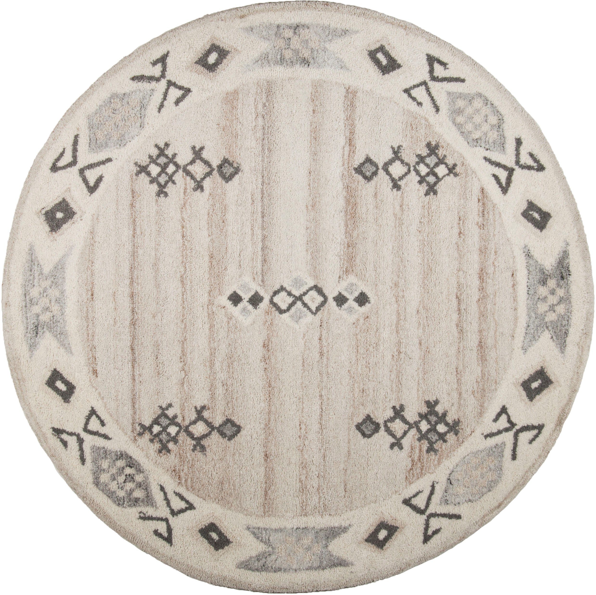 THEKO Wollen kleed Royal Berber Berber-look, zuivere wol, ideaal in de woonkamer & slaapkamer
