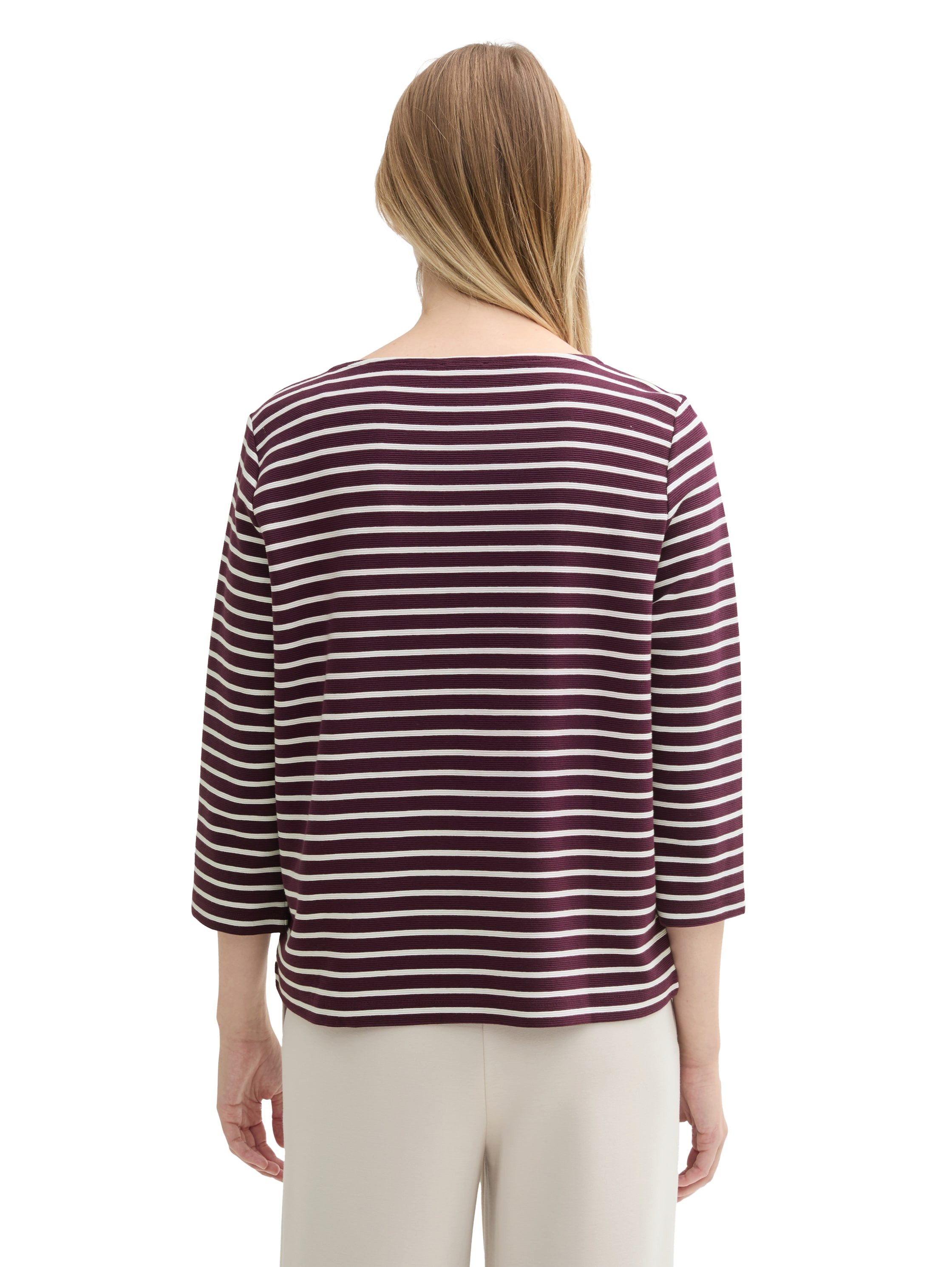 Tom Tailor Shirt met lange mouwen met structuur