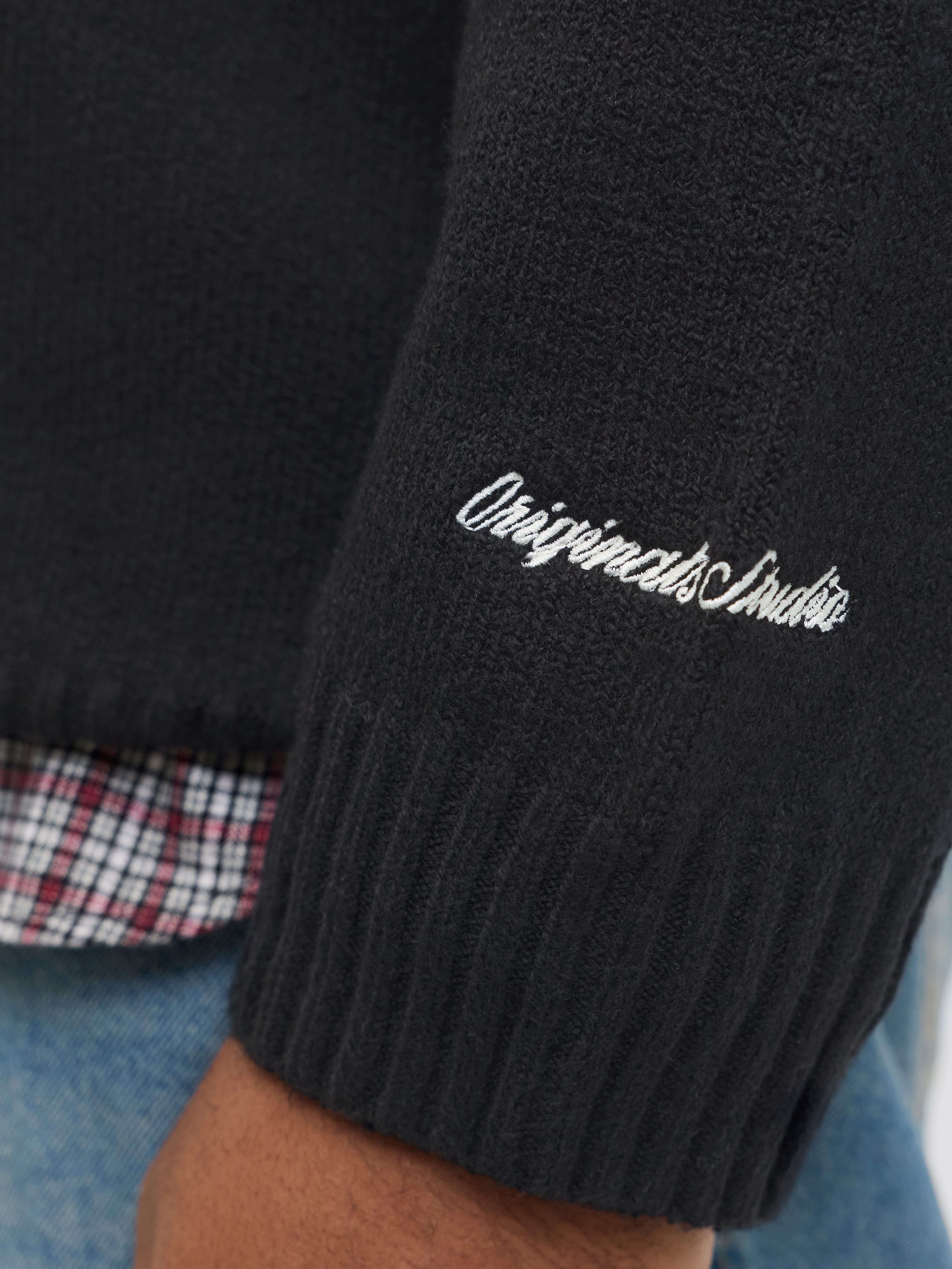 Jack & Jones PlusSize Schipperstrui JORNORREBRO KNIT HALF ZIP PLS
