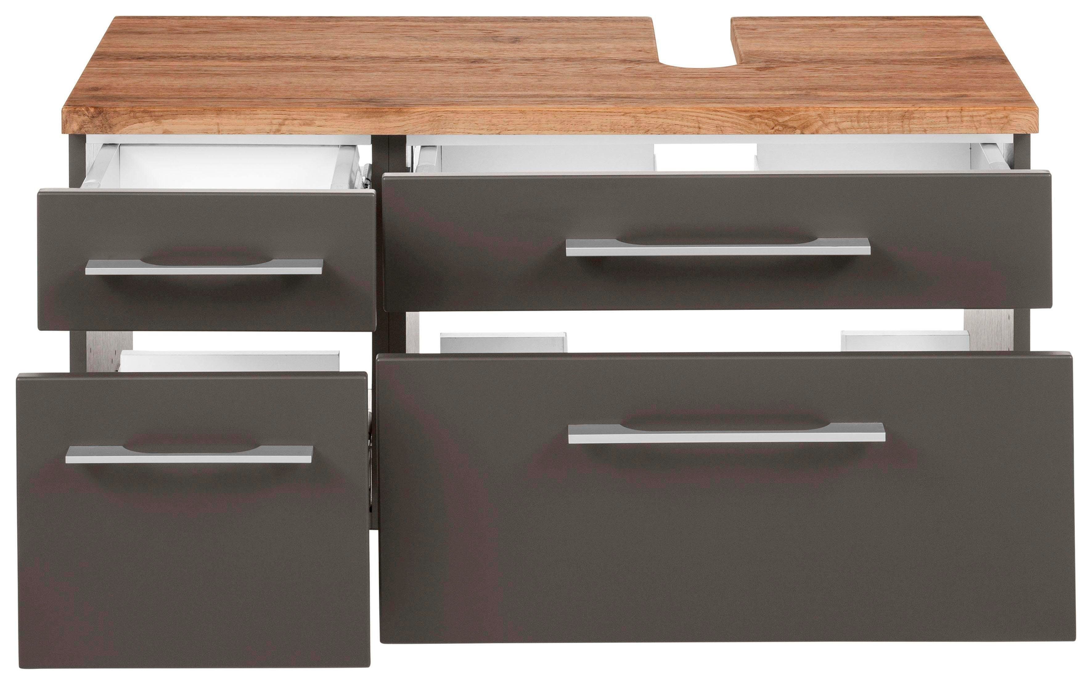 welltime Wastafelonderkast Davos Breedte 90-130 cm
