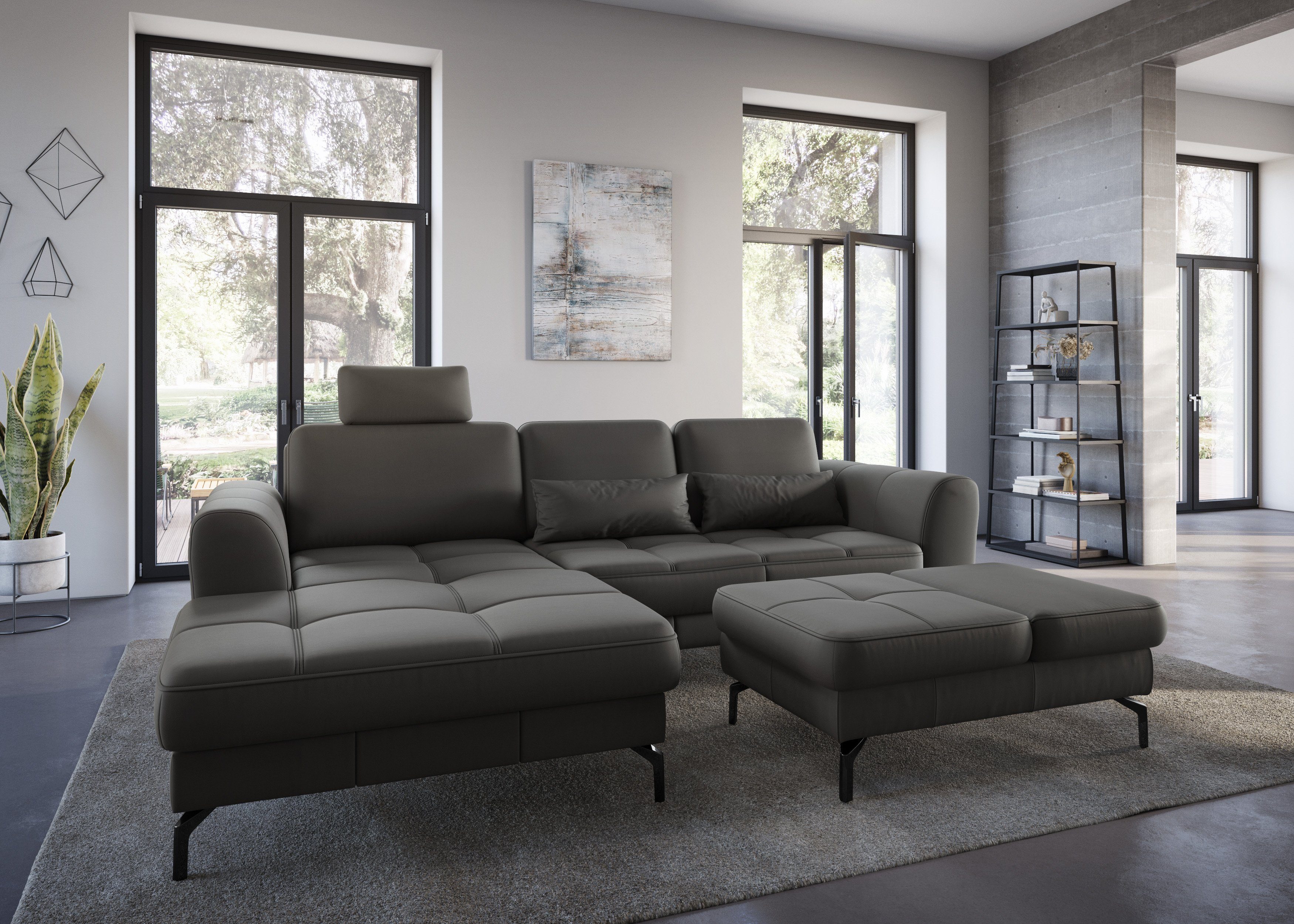 sit&more Hocker Bendigo met inklapfunctie, bodemvrijheid 15 cm, naar keuze in 2 pootkleuren