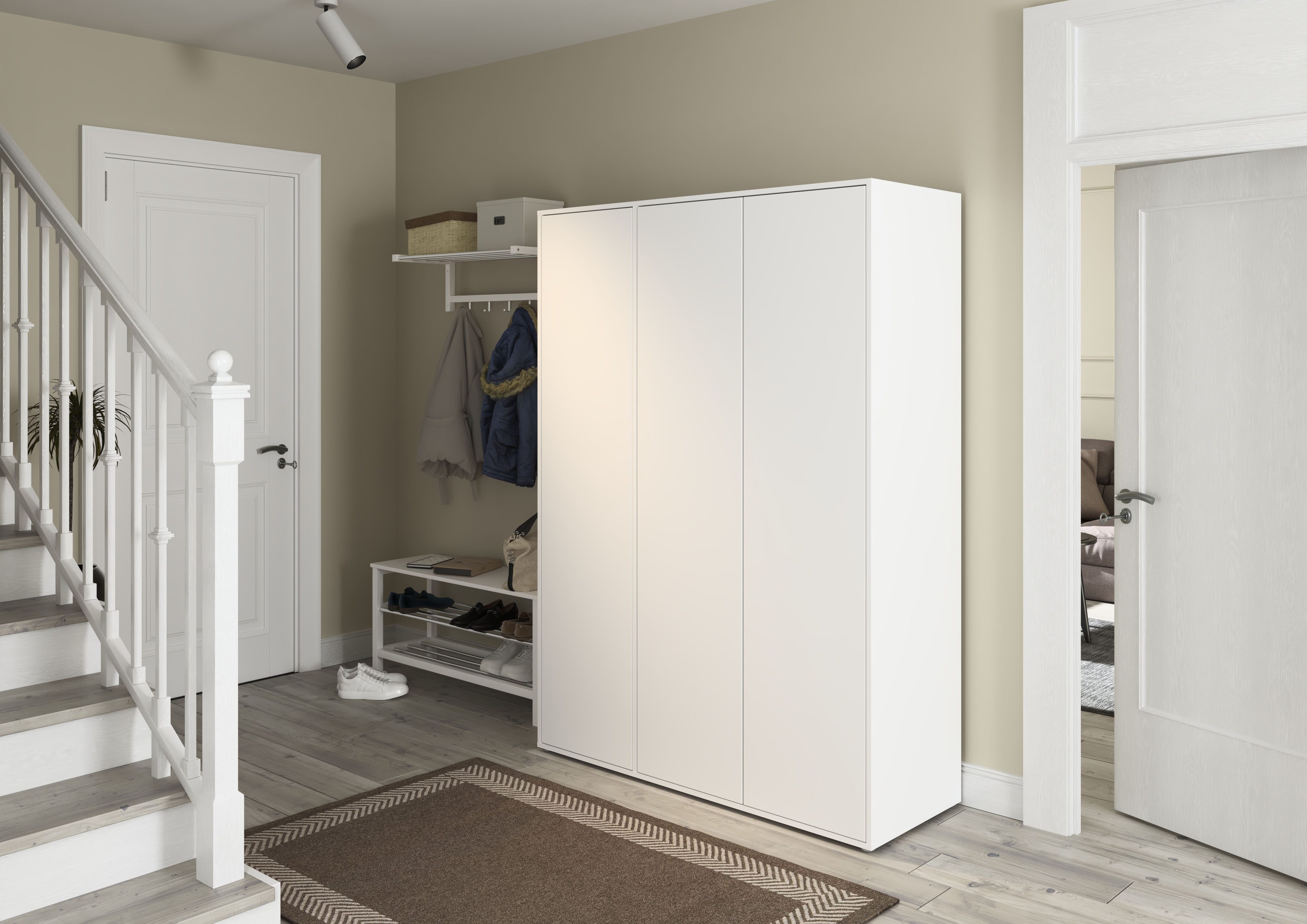 rauch Draaideurkast Kledingkast Kast Garderobe Wasmand NABILA veel Opbergruimte in 2 breedtes met push-to-open functie bestseller made in germany