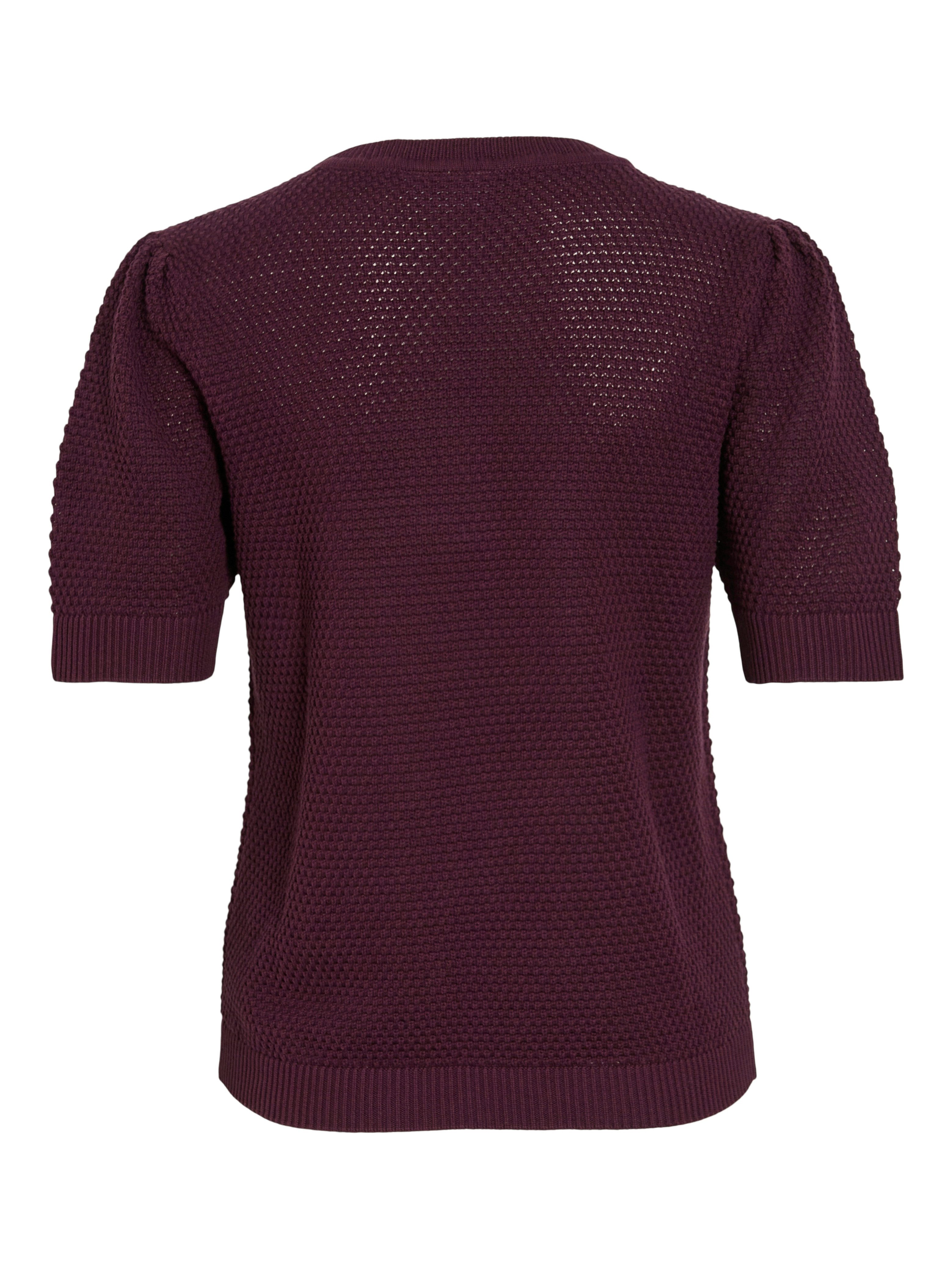 Vila Trui met korte mouwen VIDALO O-NECK S/S KNIT TOP - NOOS