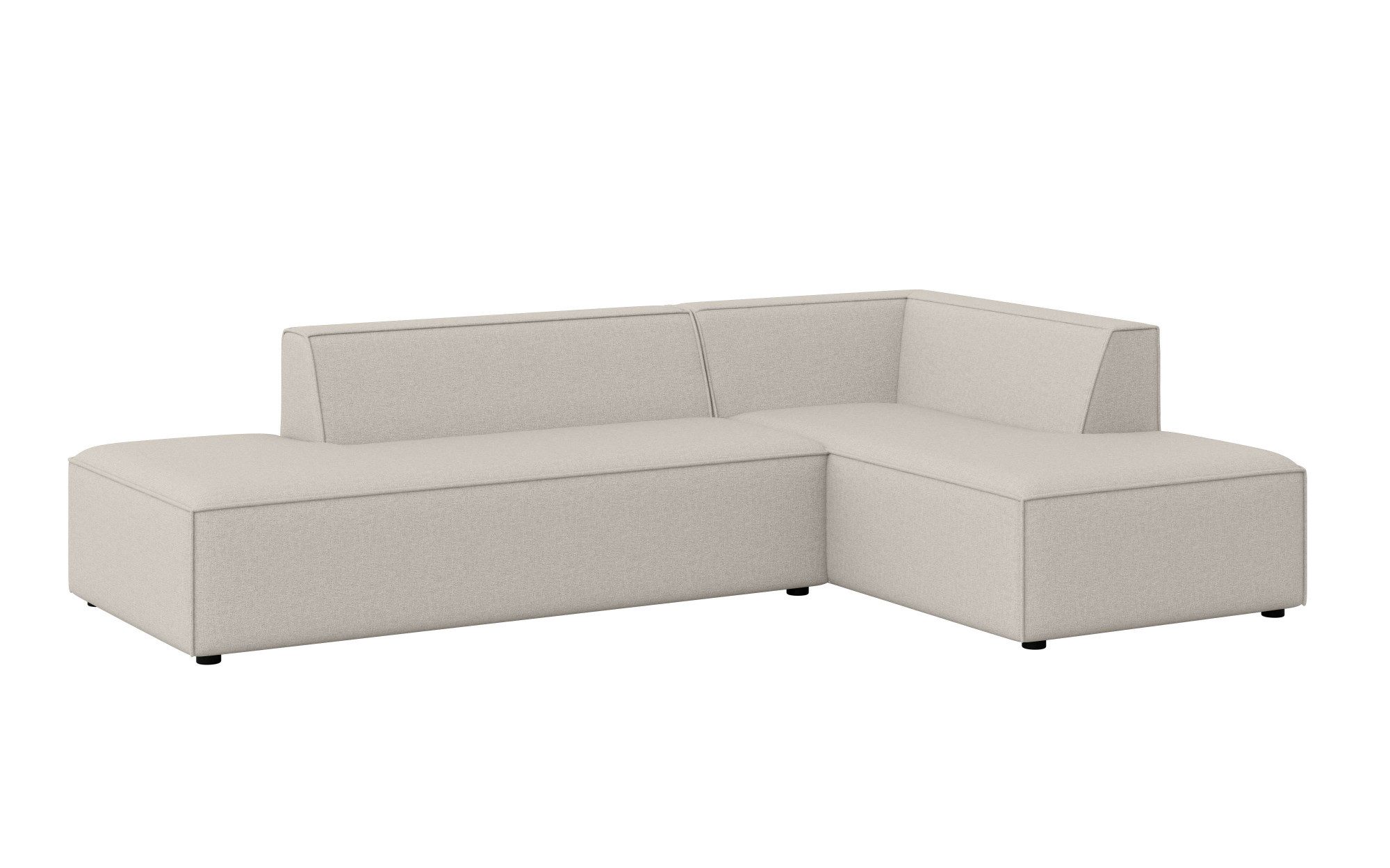 INOSIGN Hoekbank Cavan met ottomane links of rechts bestelbaar L-vorm met golfondersteuning, afmetingen B/D/H: 270/180/72 cm